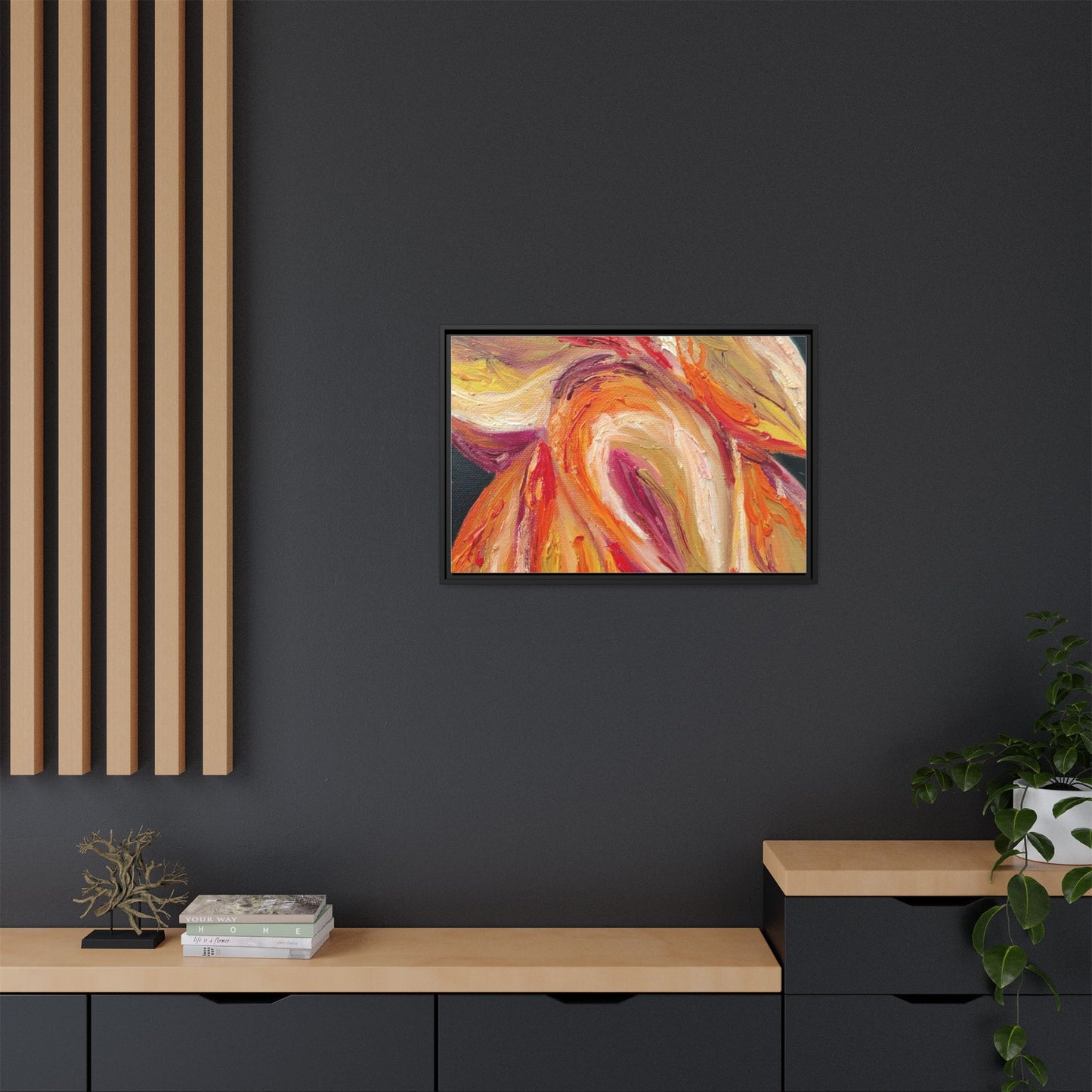 Dramatic Awakening Framed Canvas Art