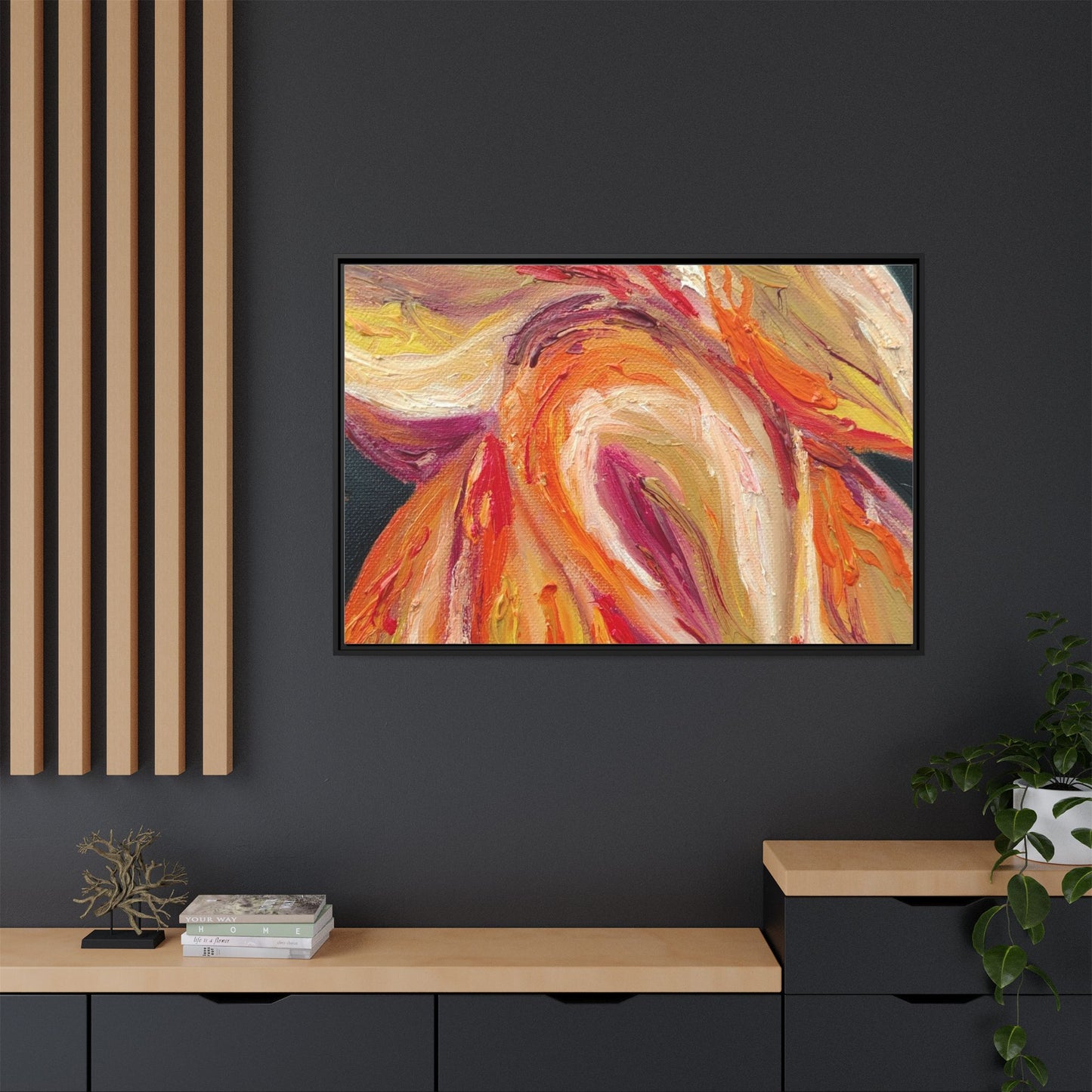 Dramatic Awakening Framed Canvas Art