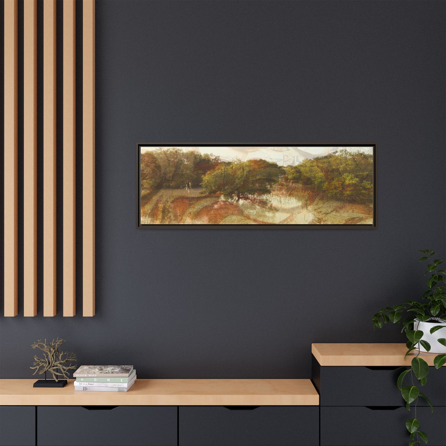 Serene Mangroves Framed Canvas Art