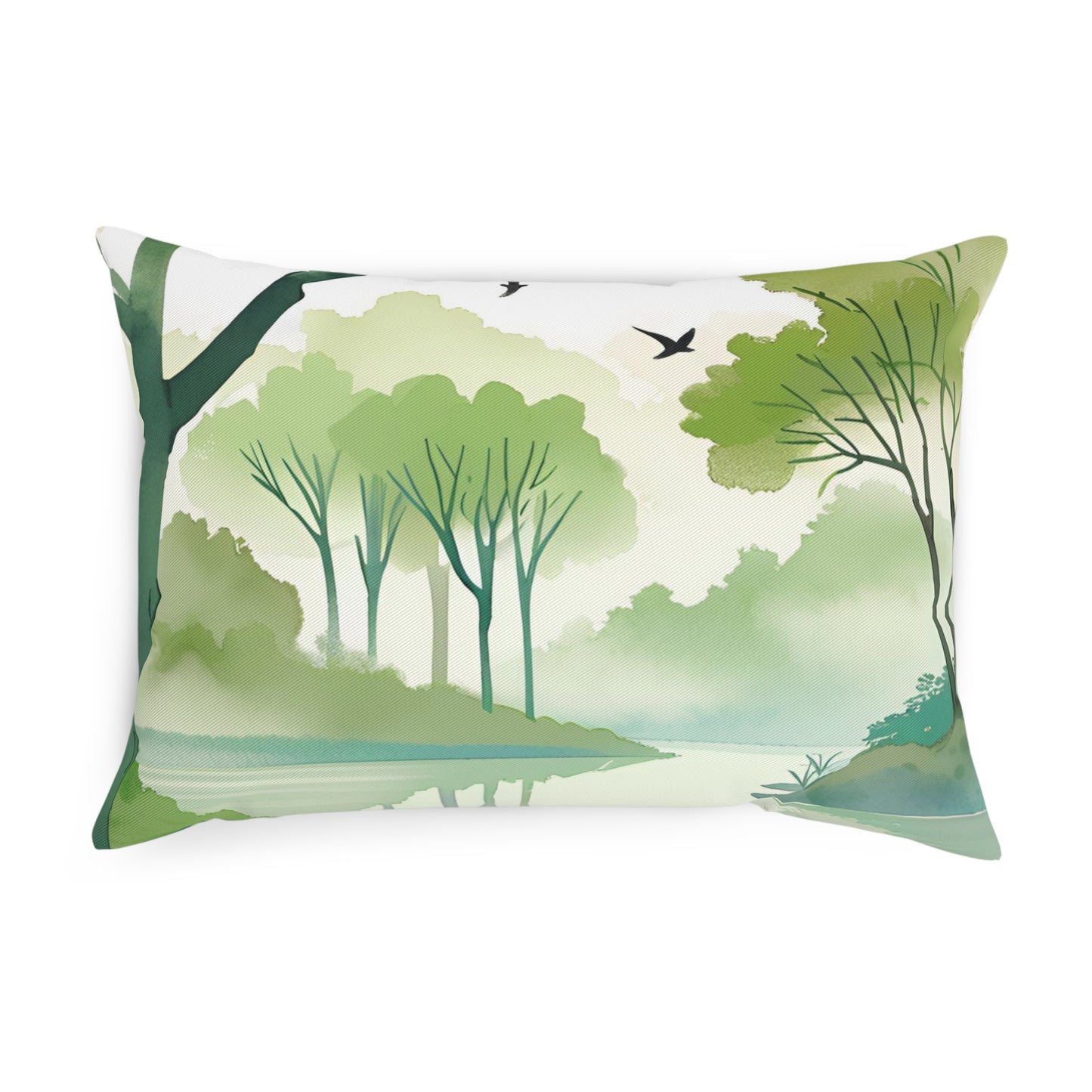 Tree Lake Eco-Friendly Pillow