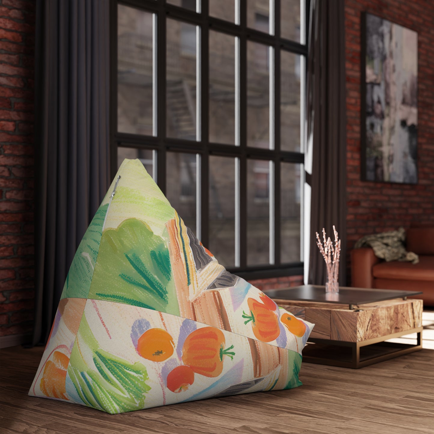 Food Bean Bag Chair Cover