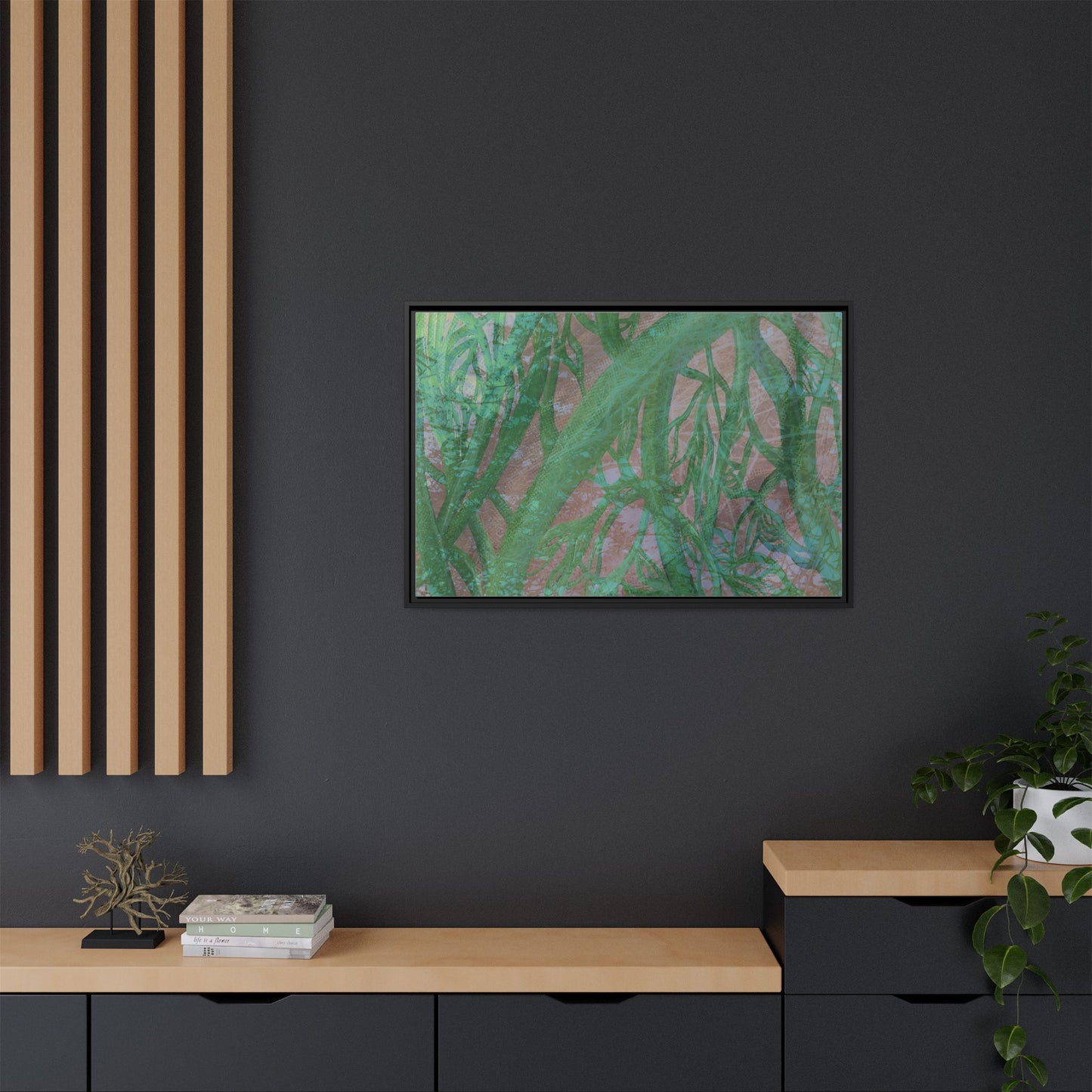 Inner Depths Framed Canvas Art