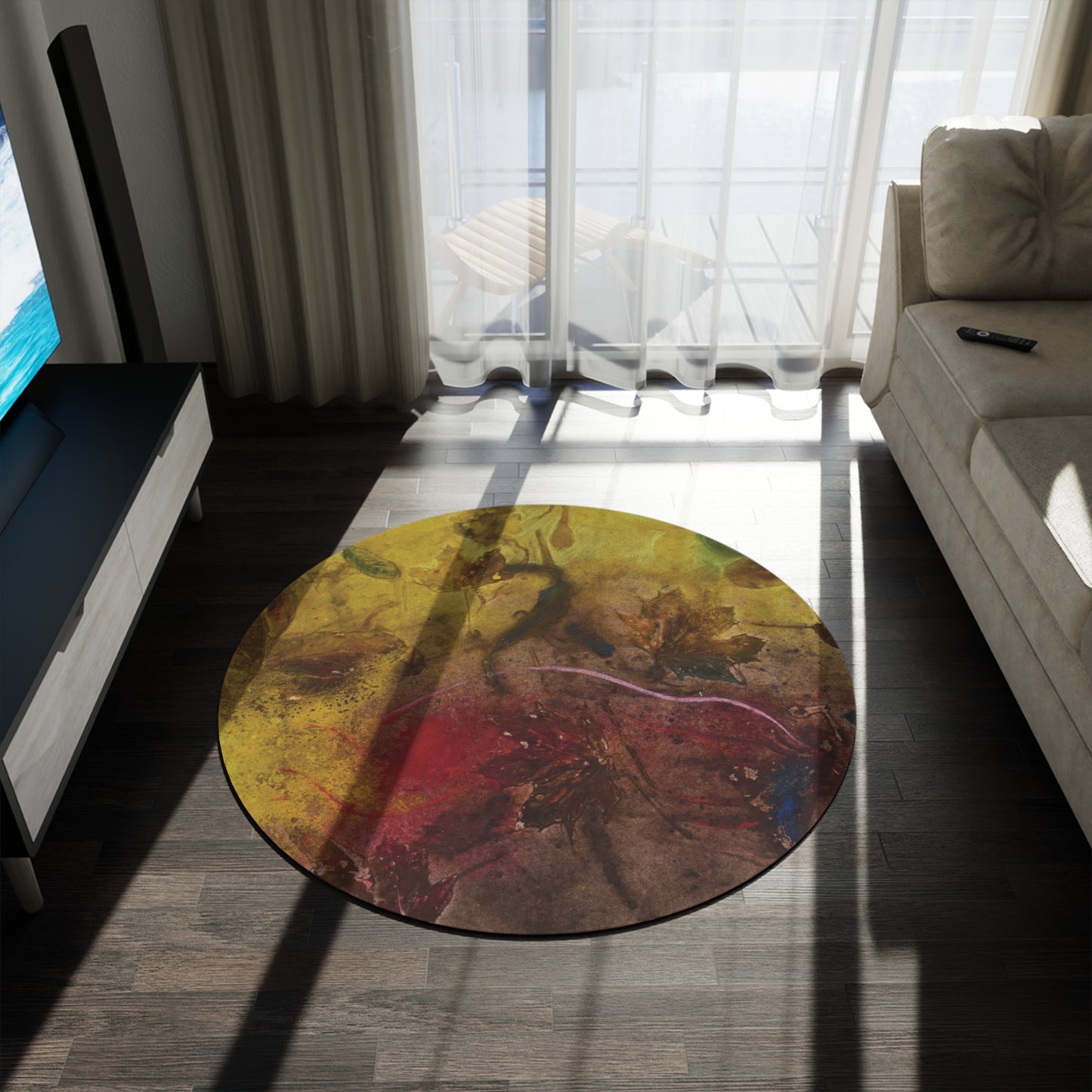 Natur b by Eskild Beck Round Rug