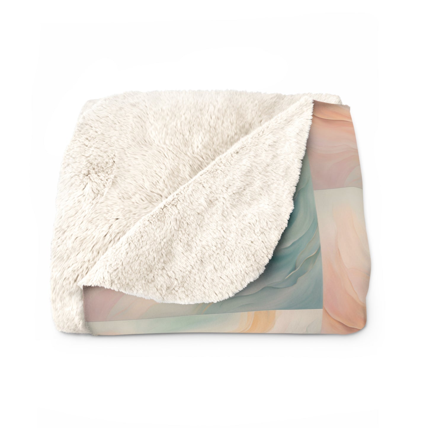 Ethereal Waves Sherpa Fleece Blanket