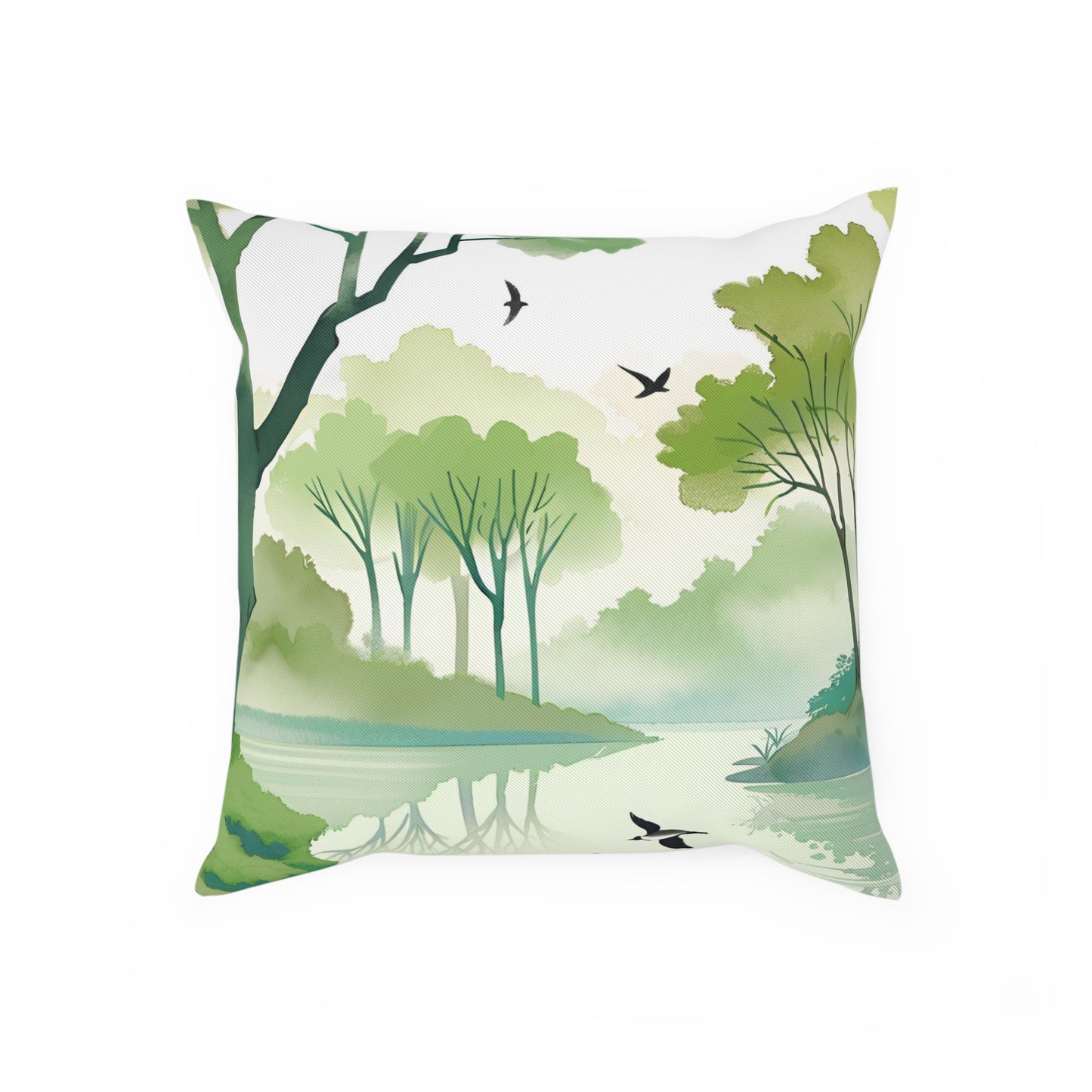 Tree Lake Eco-Friendly Pillow