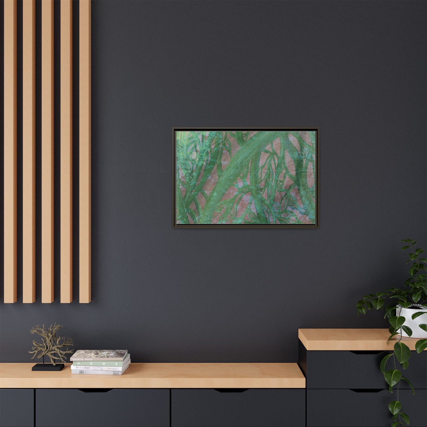 Inner Depths Framed Canvas Art