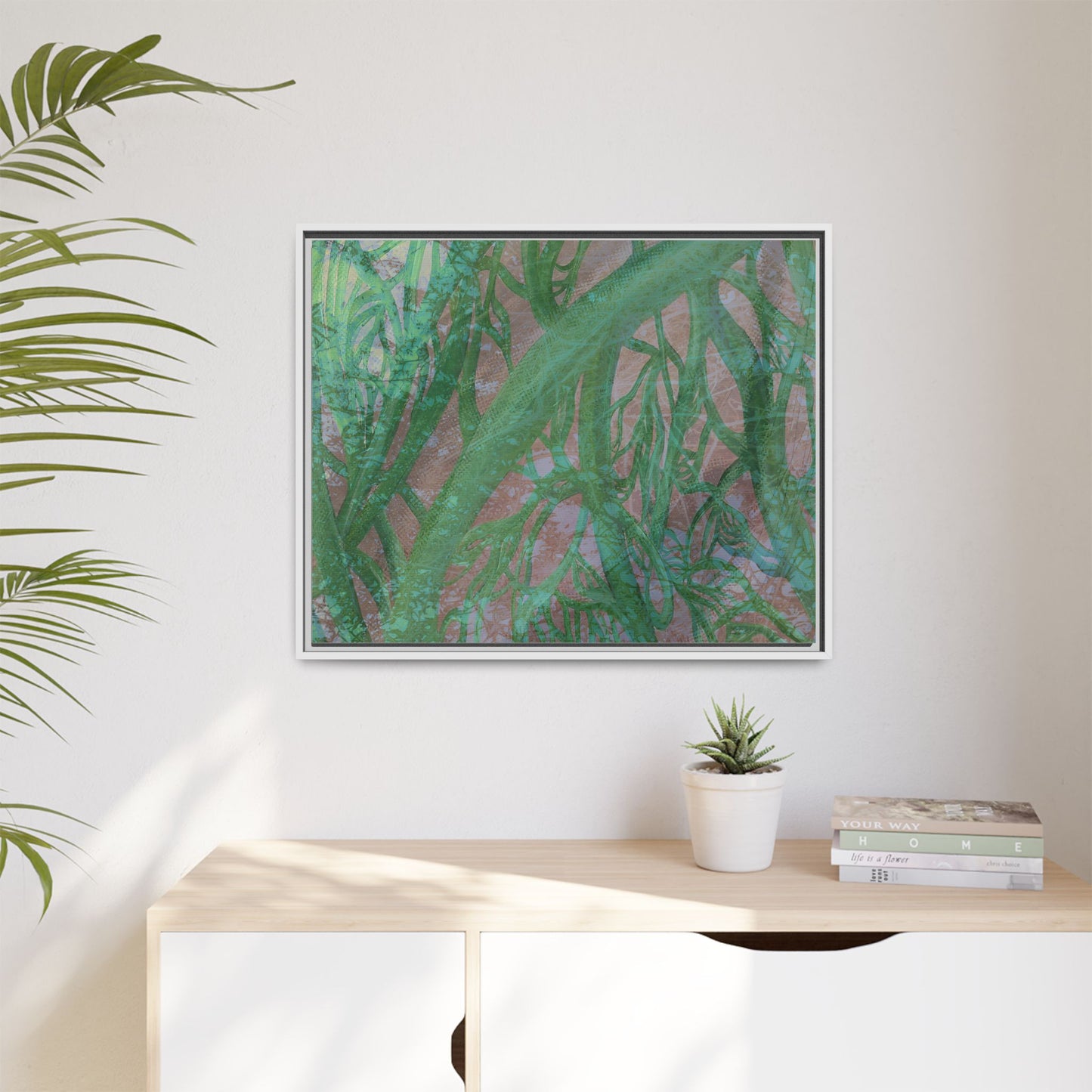 Inner Depths Framed Canvas Art
