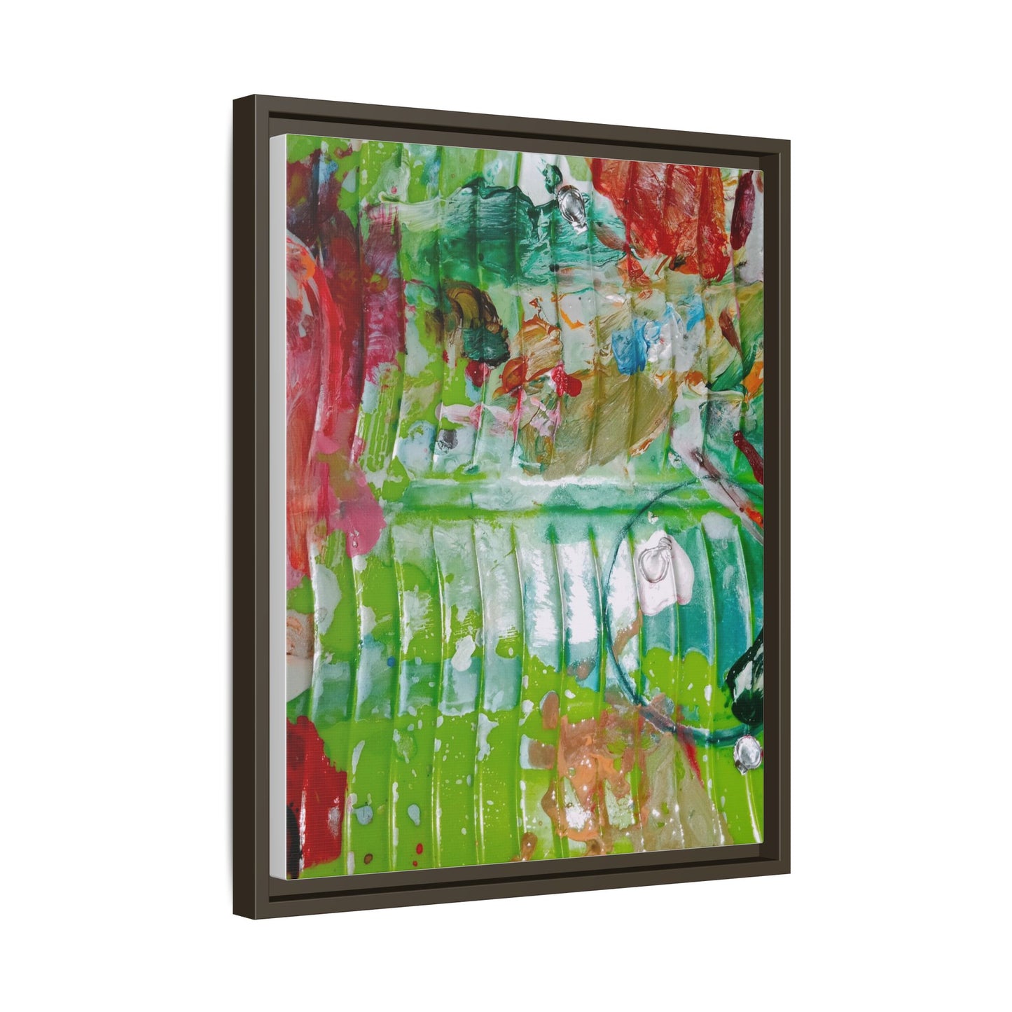 'A Mix of Life' Framed Canvas Art