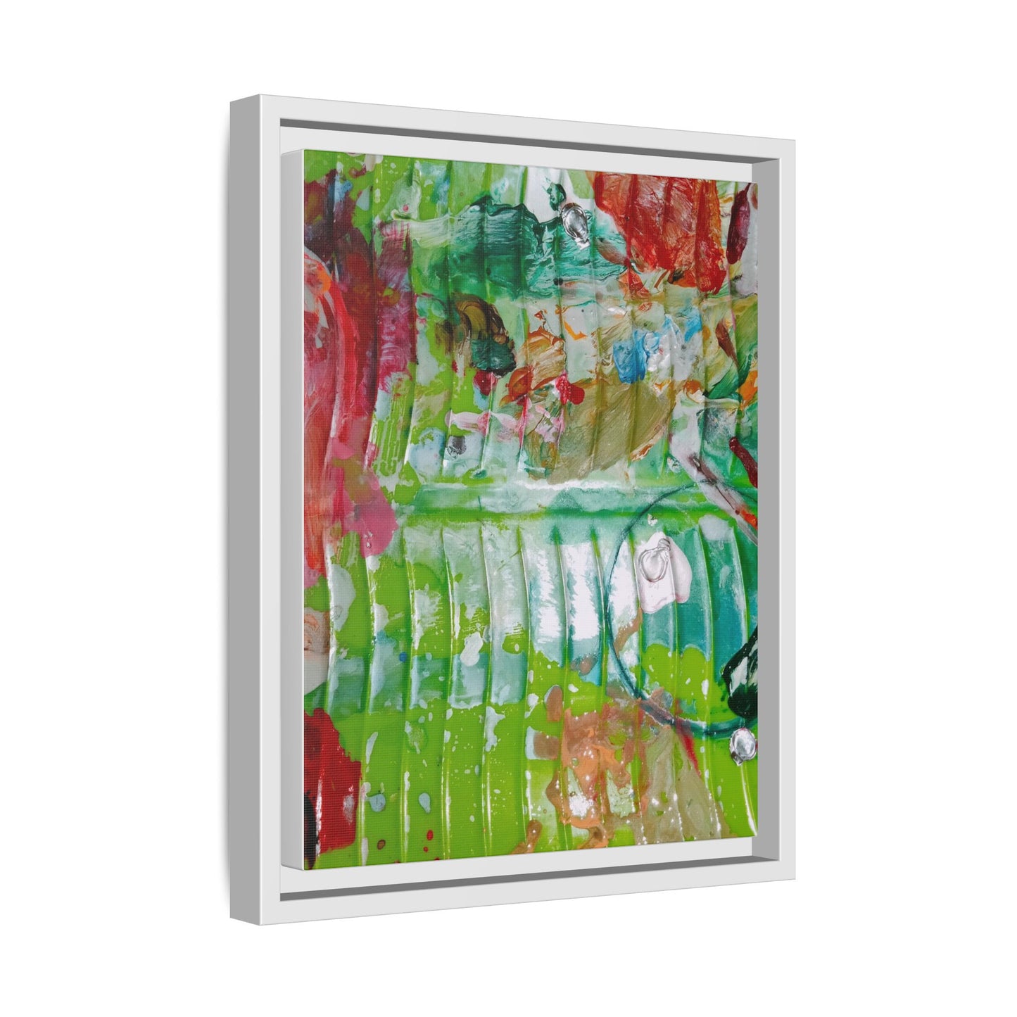 'A Mix of Life' Framed Canvas Art