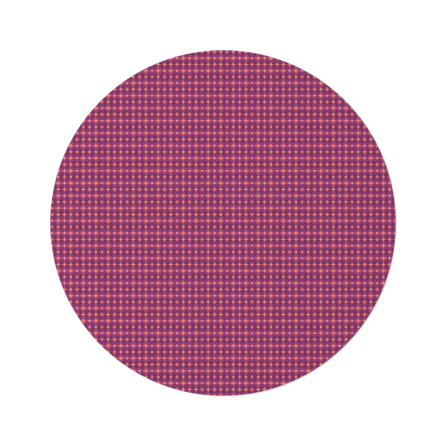 Net Circles by Uta Feinstein Round Rug