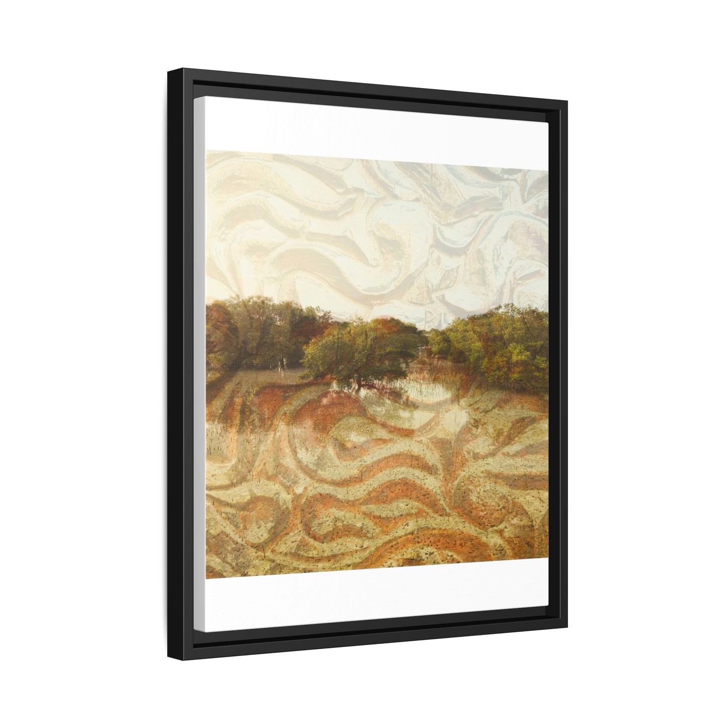 Serene Mangroves Framed Canvas Art