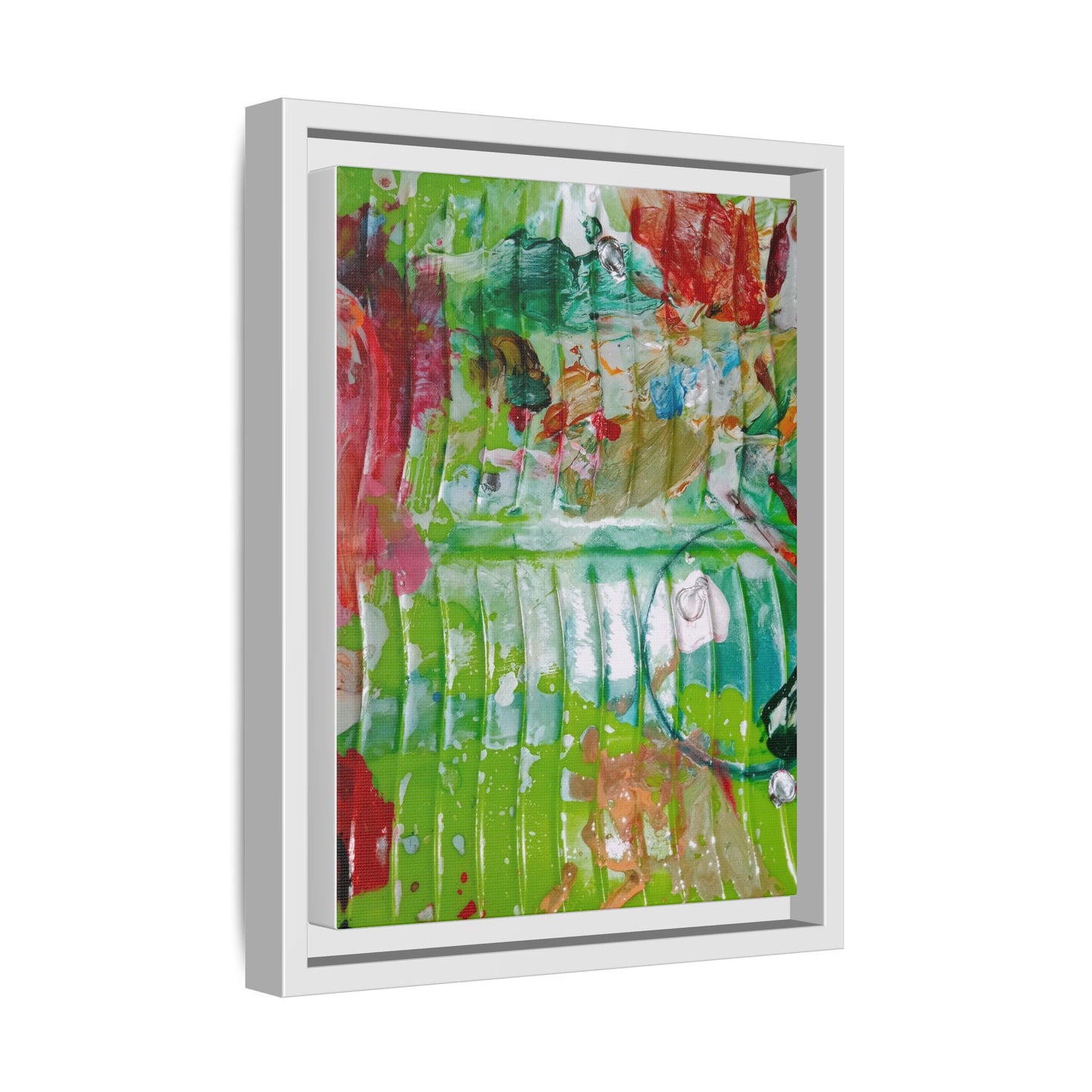 'A Mix of Life' Framed Canvas Art