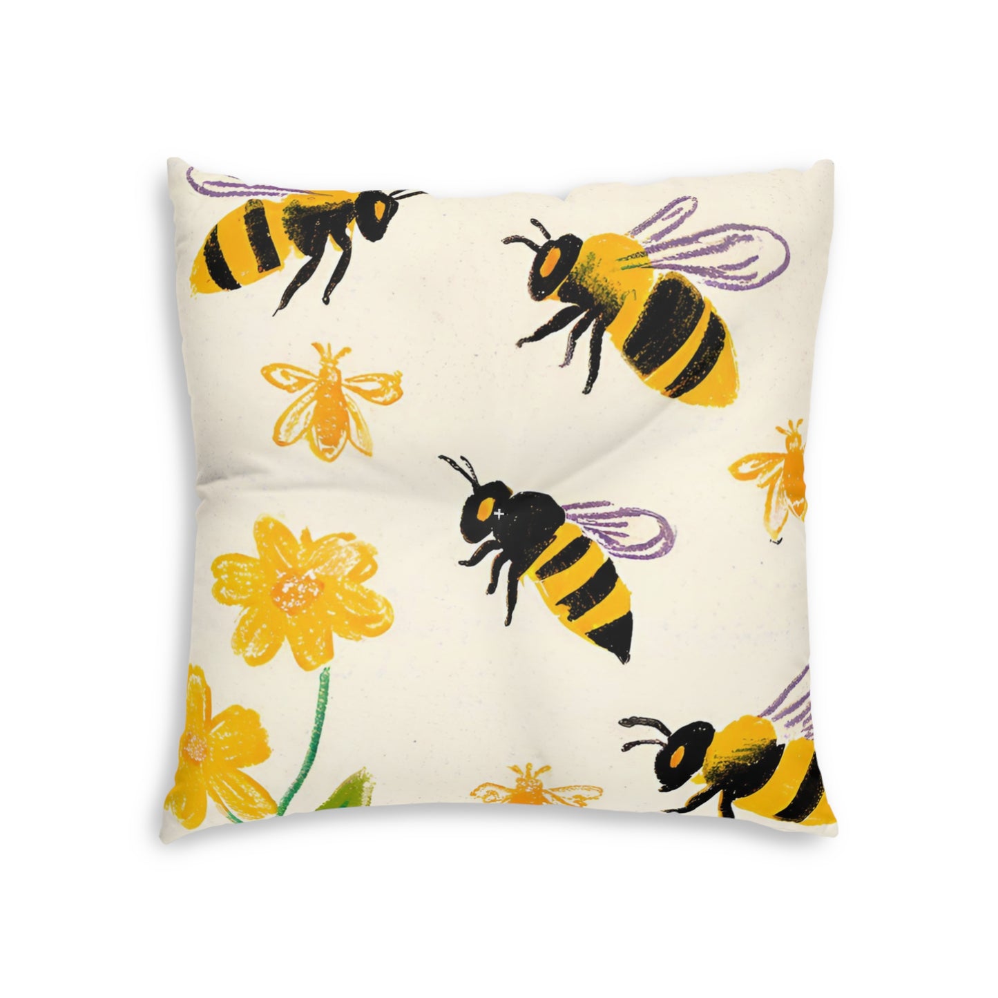 BuzzyTufted Floor Pillow