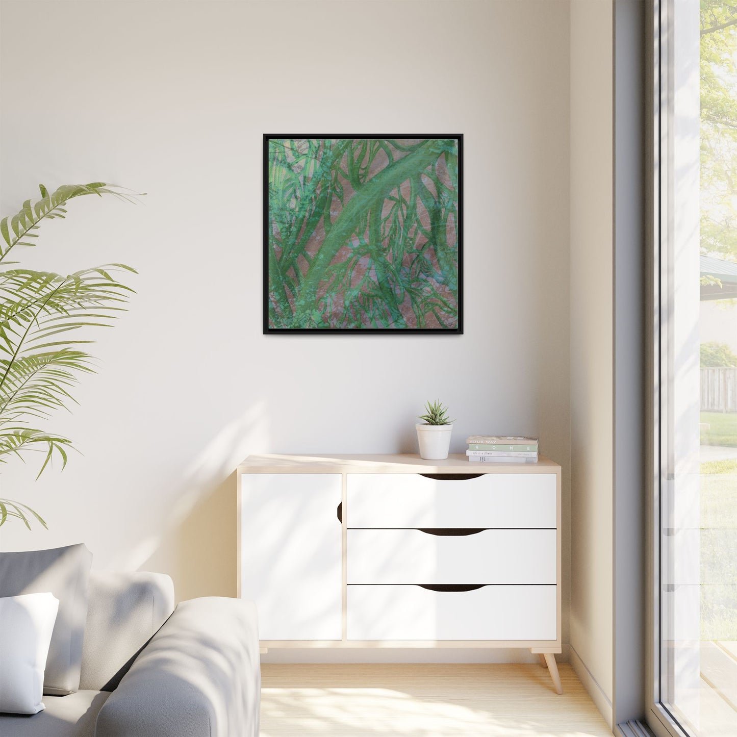 Inner Depths Framed Canvas Art