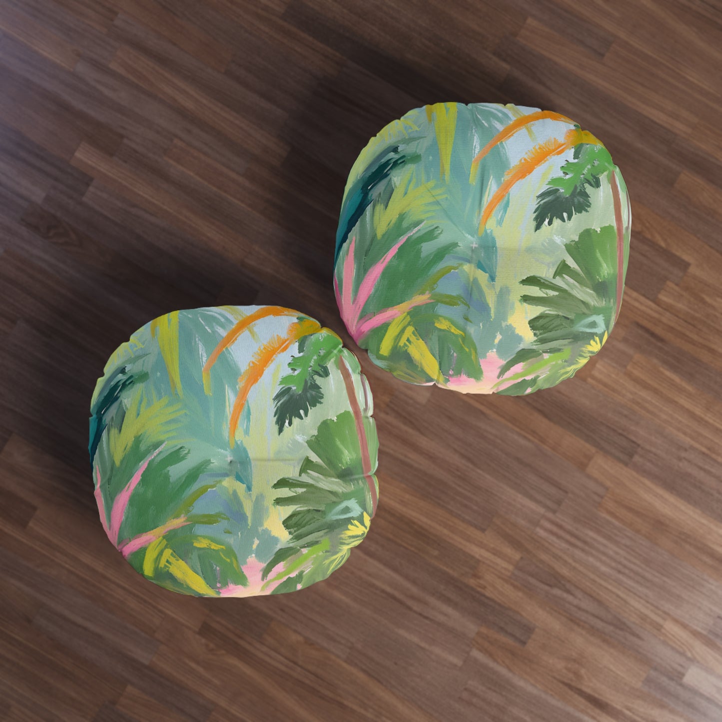Into The Woods Tufted Floor Pillow