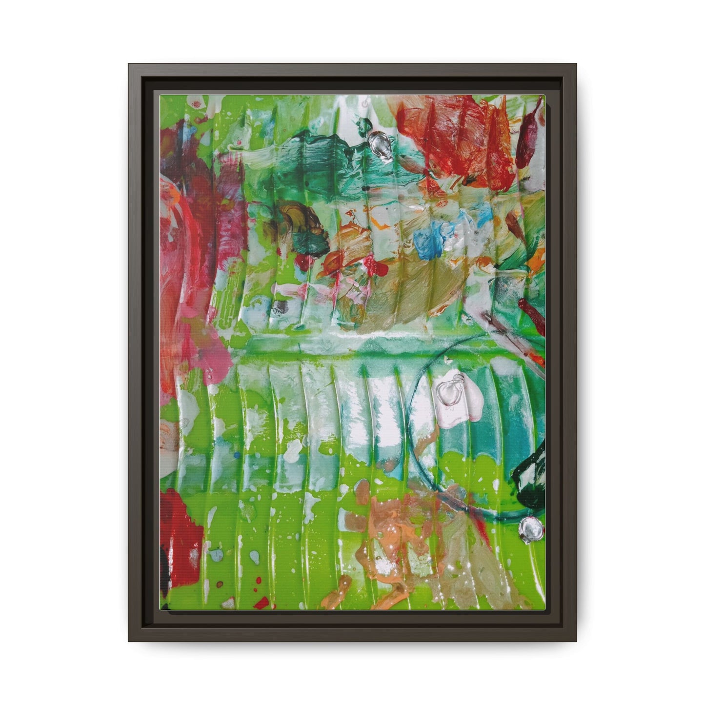 'A Mix of Life' Framed Canvas Art