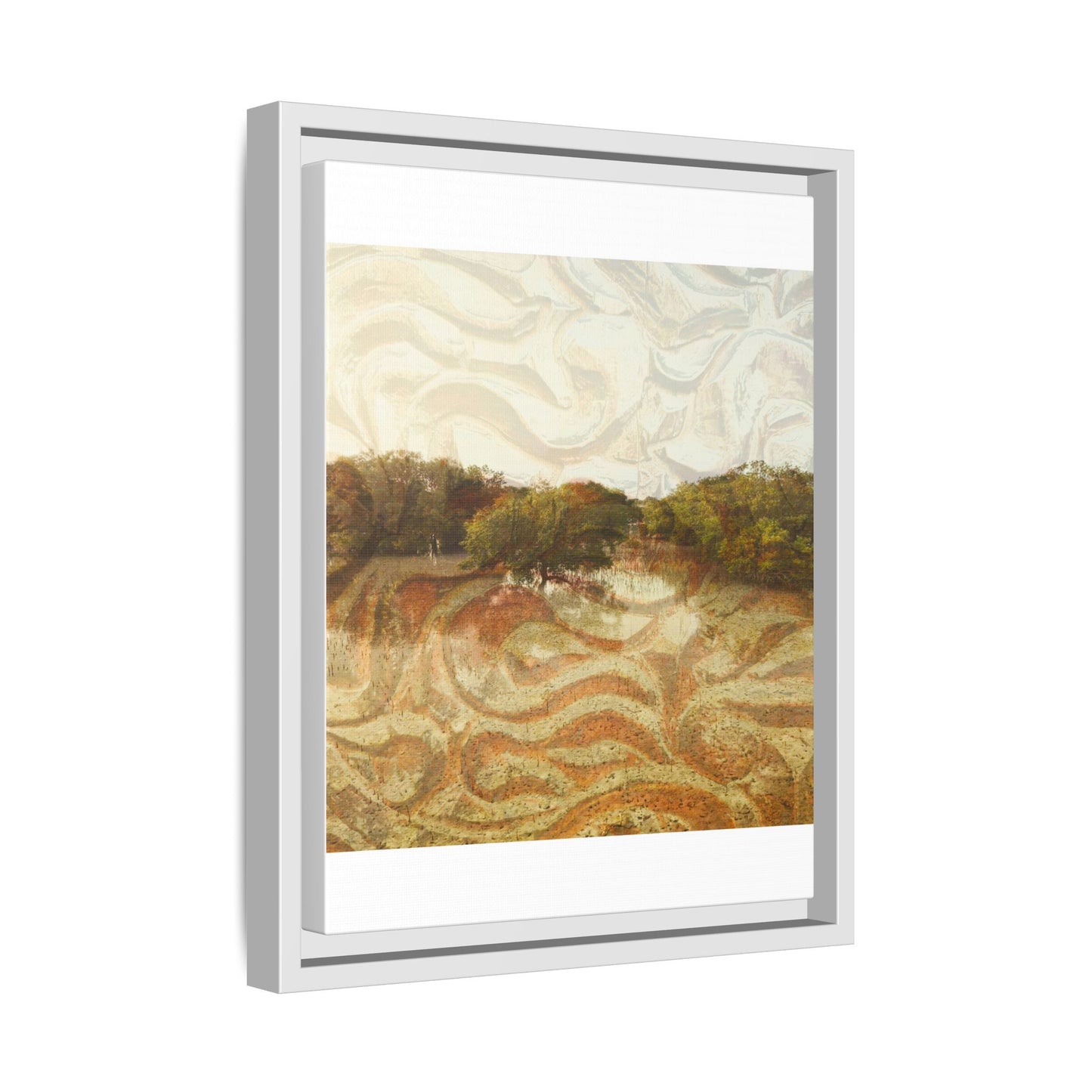 Serene Mangroves Framed Canvas Art