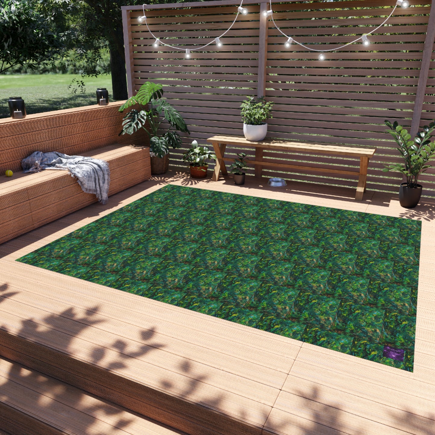 'The Woods and The Trees' by Catherine Sweet Outdoor Rug