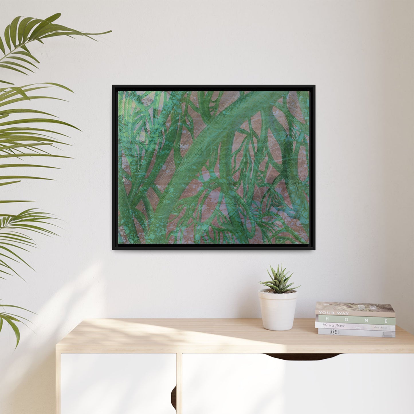 Inner Depths Framed Canvas Art