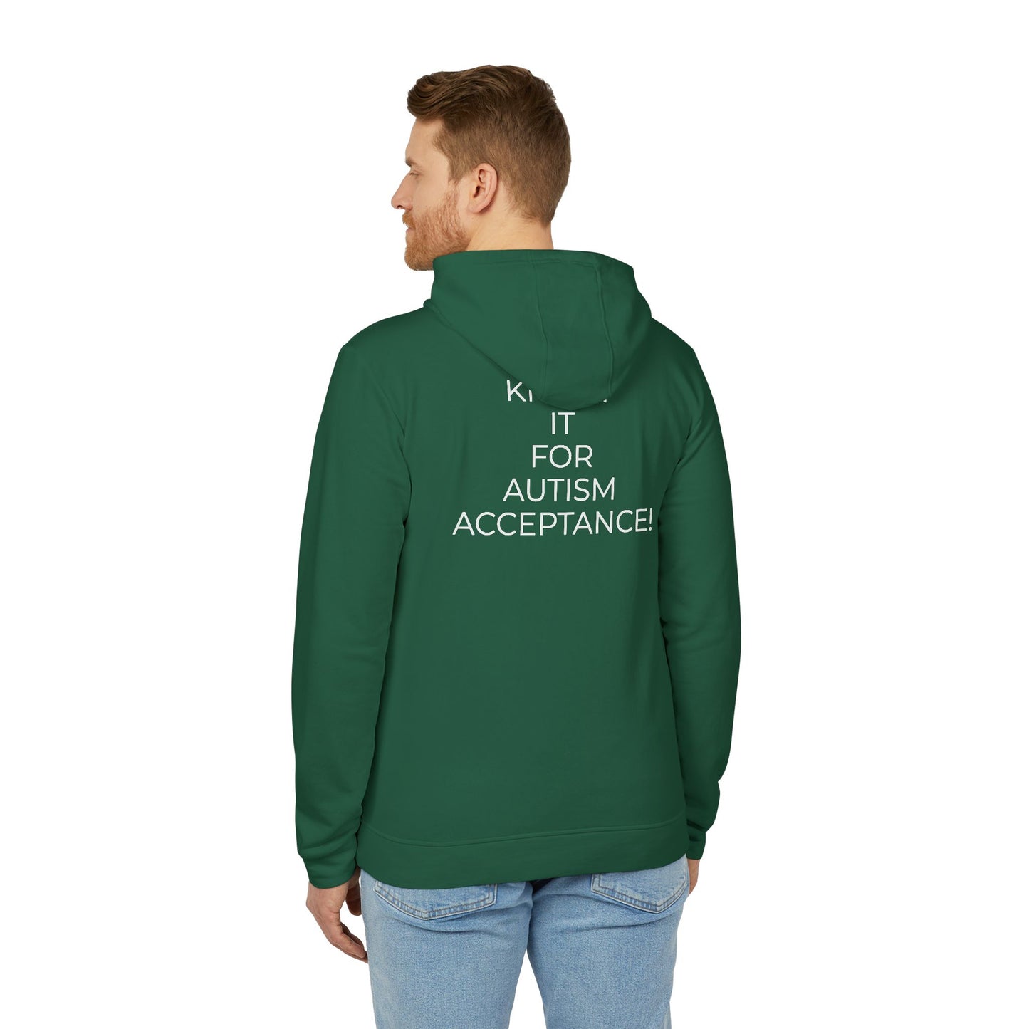 Adidas x Neurodivergent Synergy Unisex Fleece Hoodie - KICKIN’ IT FOR AUTISM ACCEPTANCE!