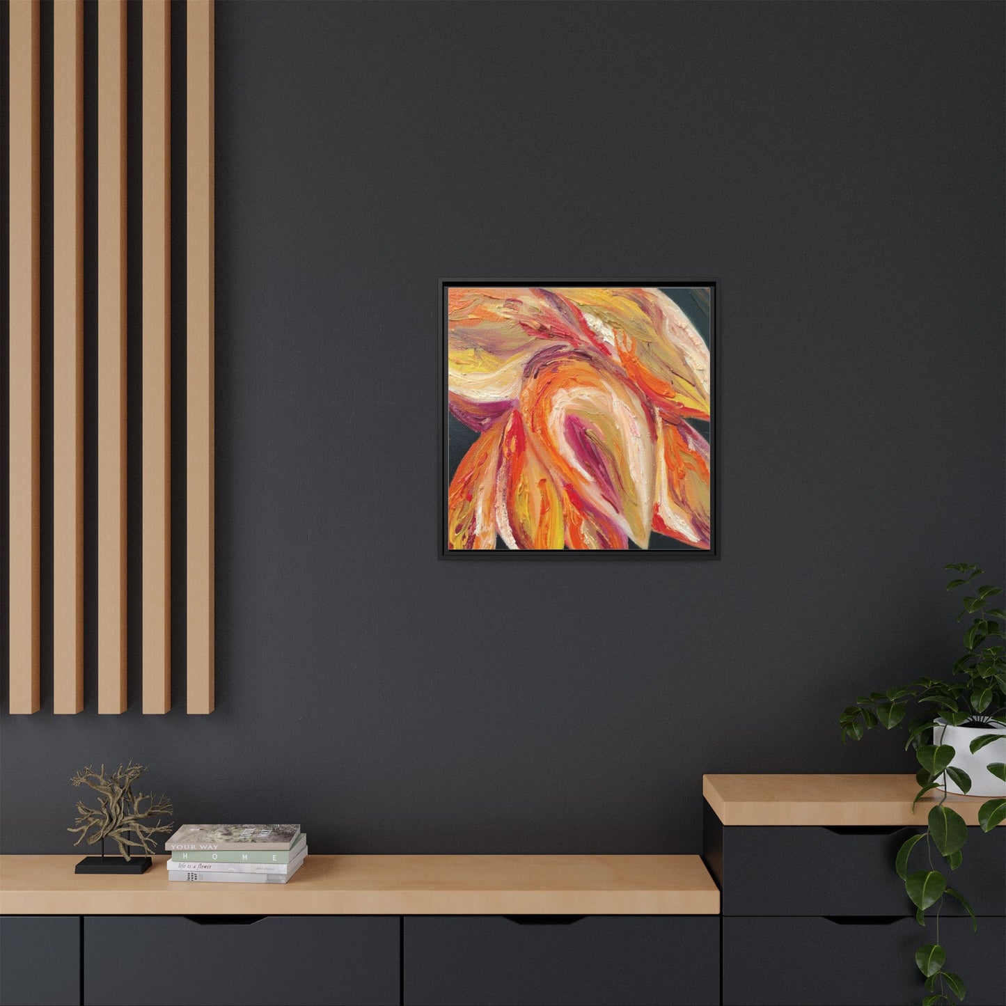Dramatic Awakening Framed Canvas Art