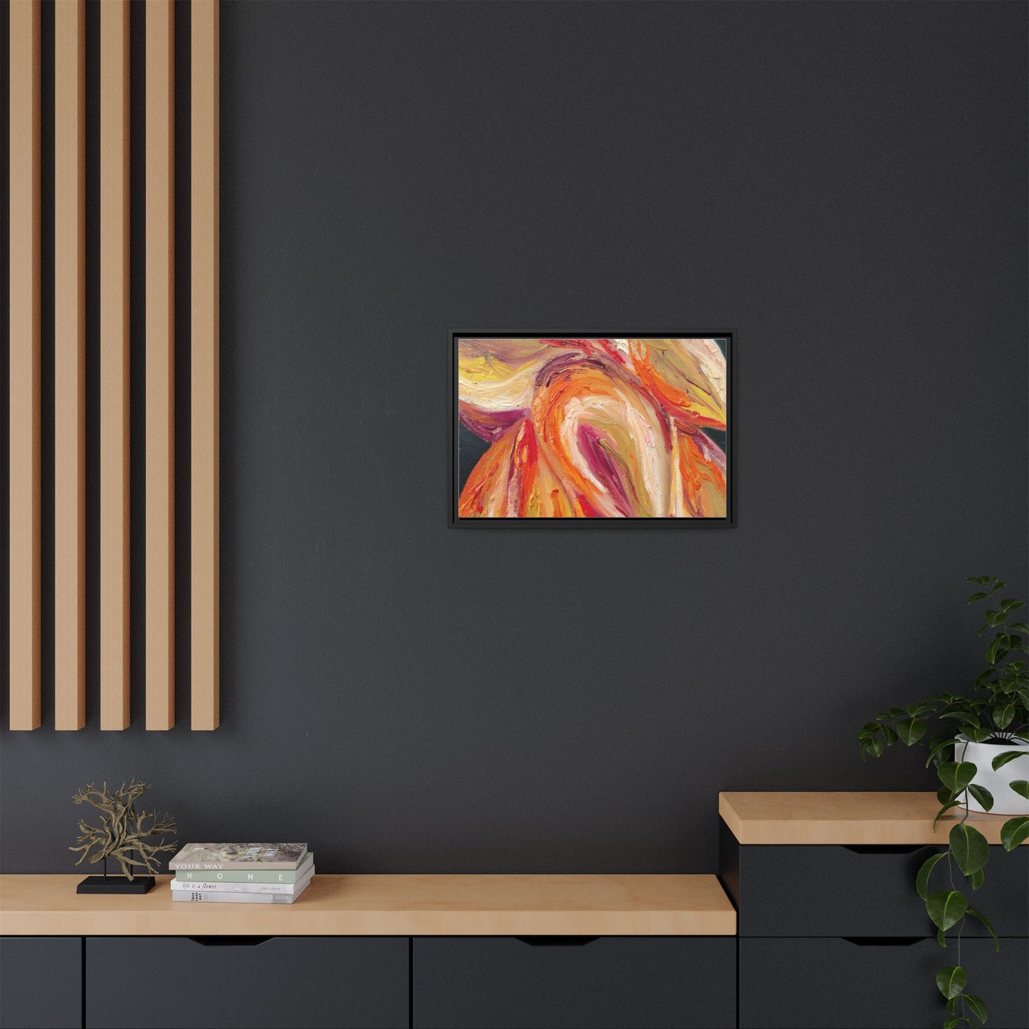 Dramatic Awakening Framed Canvas Art