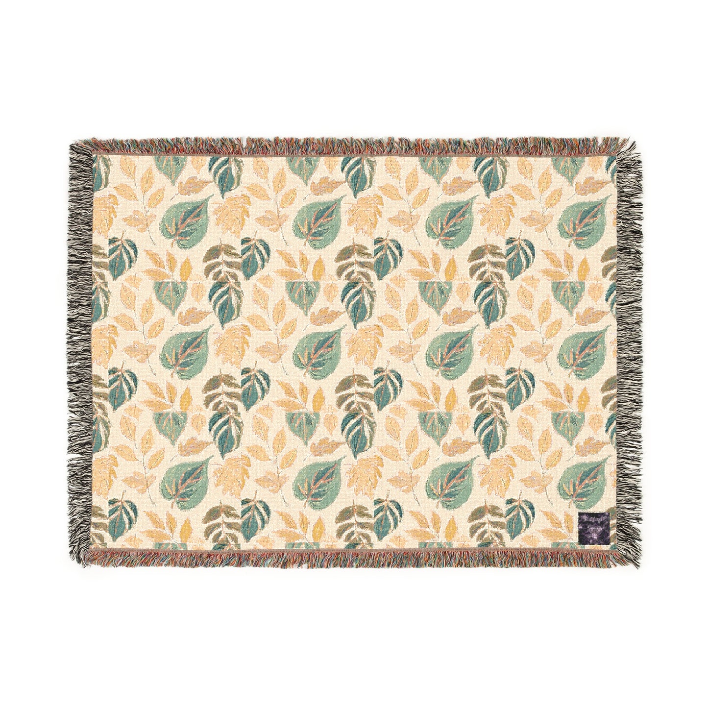Calm Leaves 100% Cotton Cozy Blanket