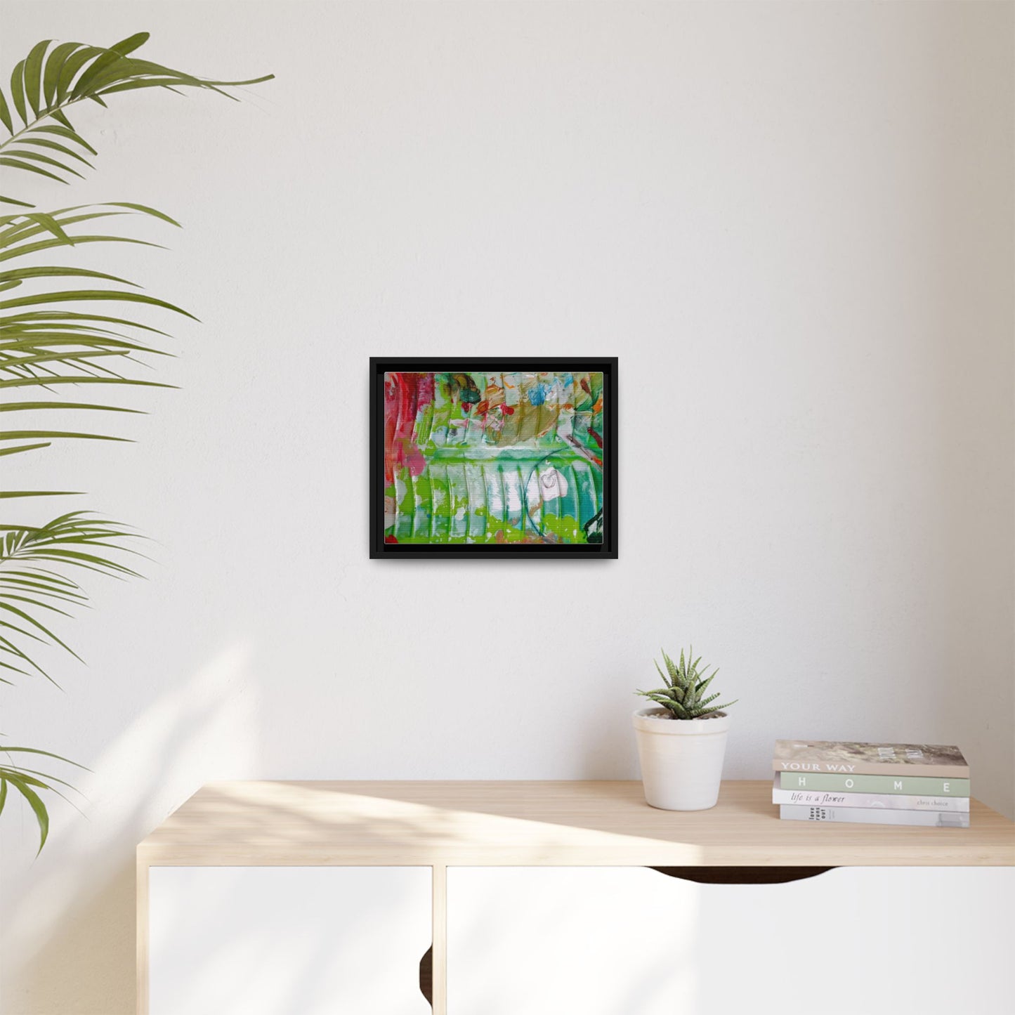 'A Mix of Life' Framed Canvas Art