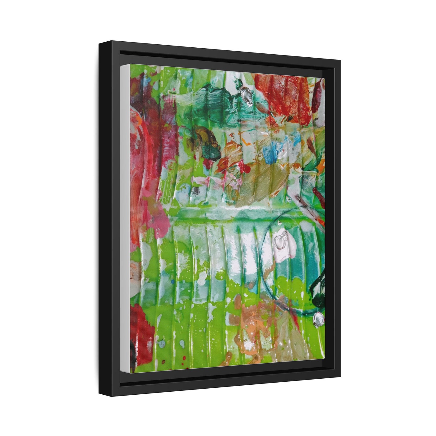 'A Mix of Life' Framed Canvas Art