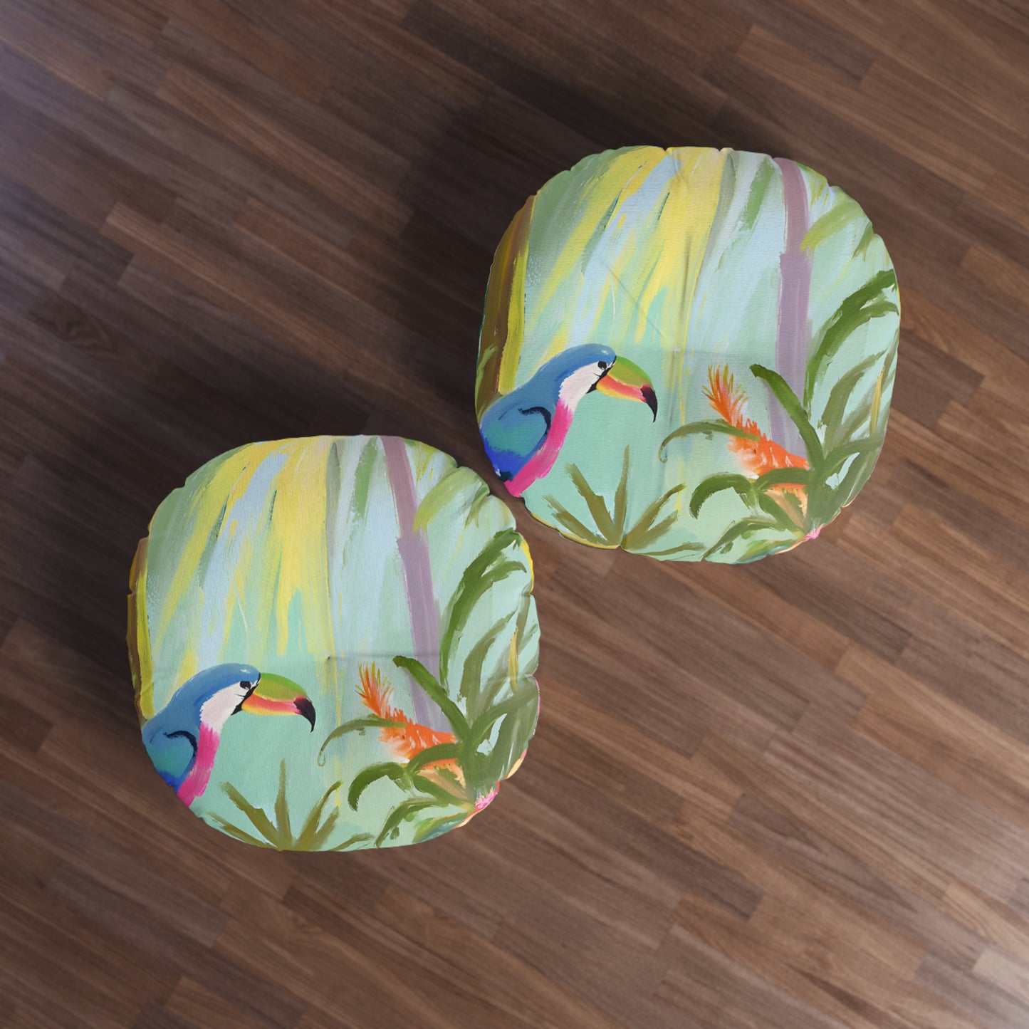 Rainforest Tufted Floor Pillow