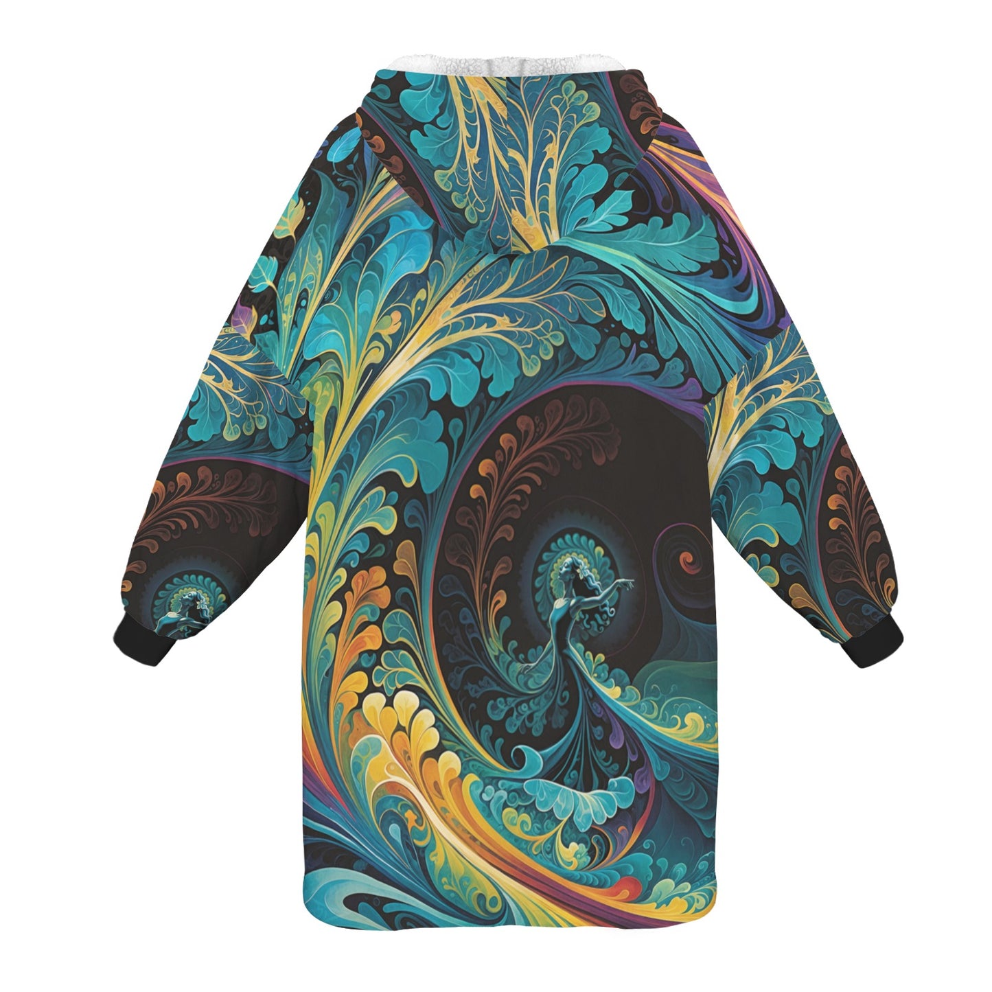 The Rhythm of Expression by Madland Unisex Blanket Hoodie