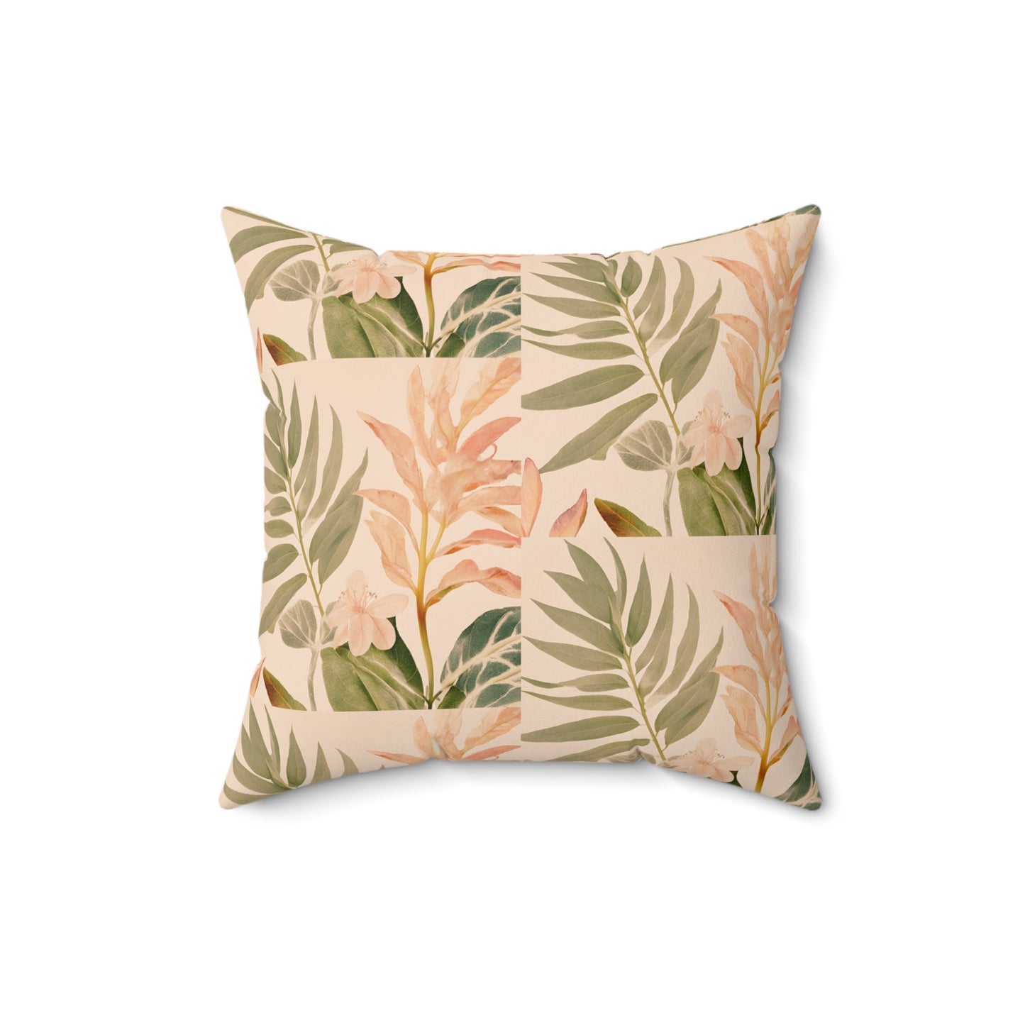 Nature's Aura Faux Suede Square Pillow