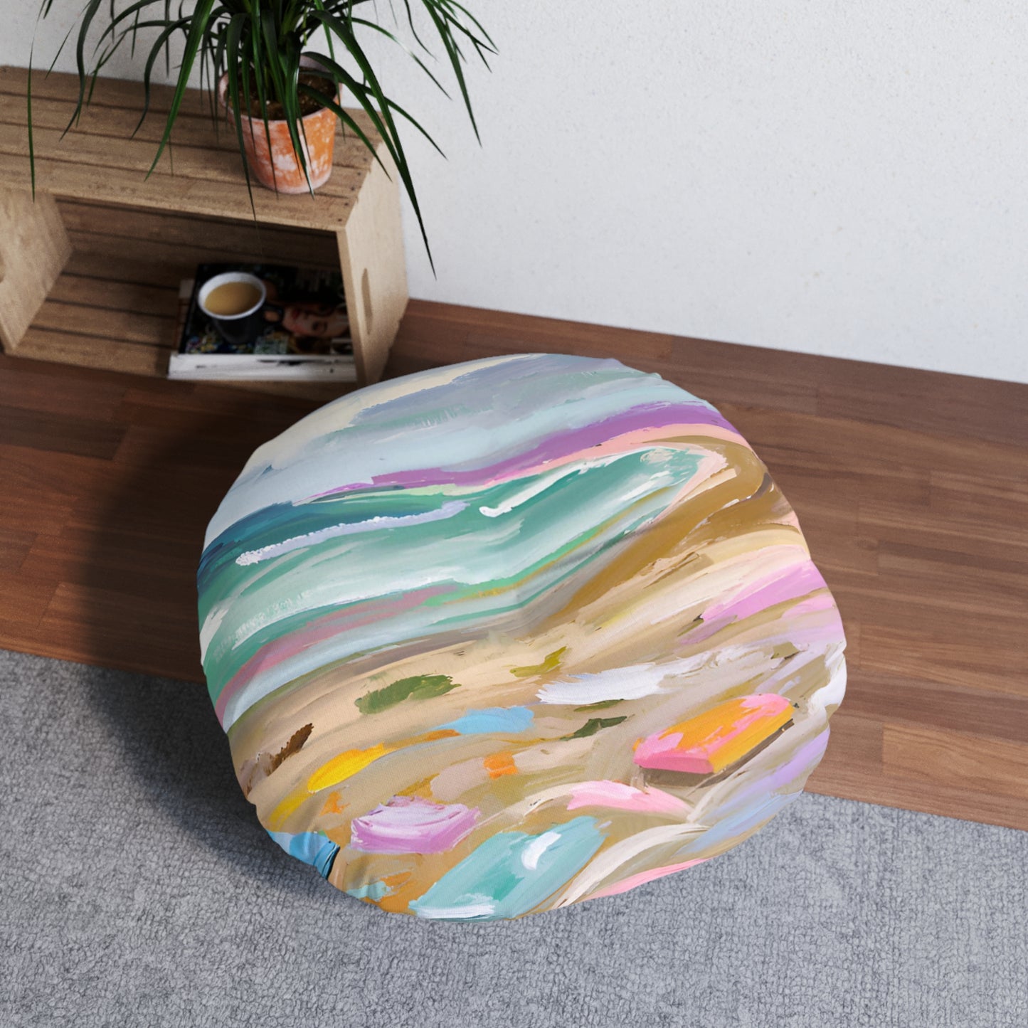 The Beach Tufted Floor Pillow