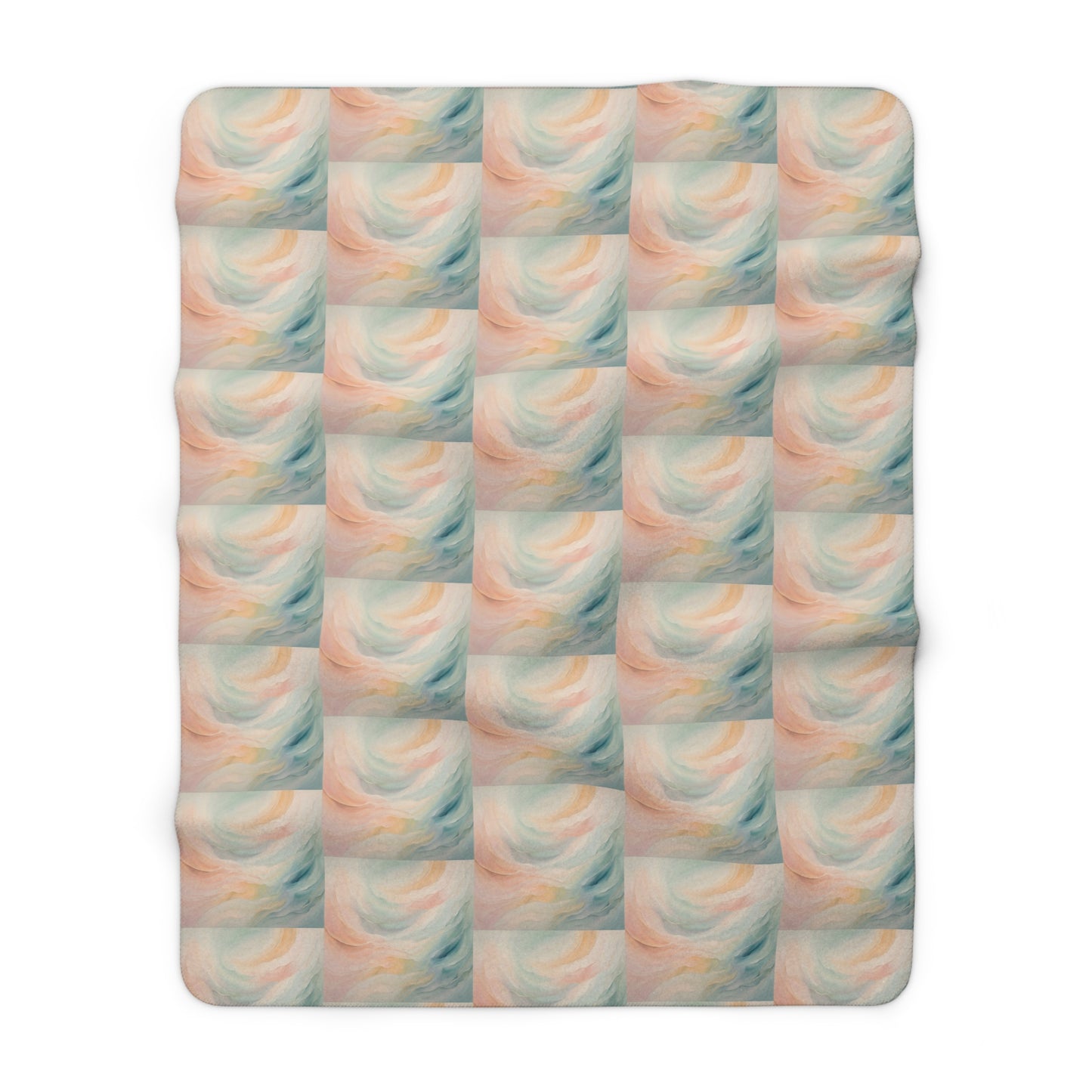 Ethereal Waves Sherpa Fleece Blanket