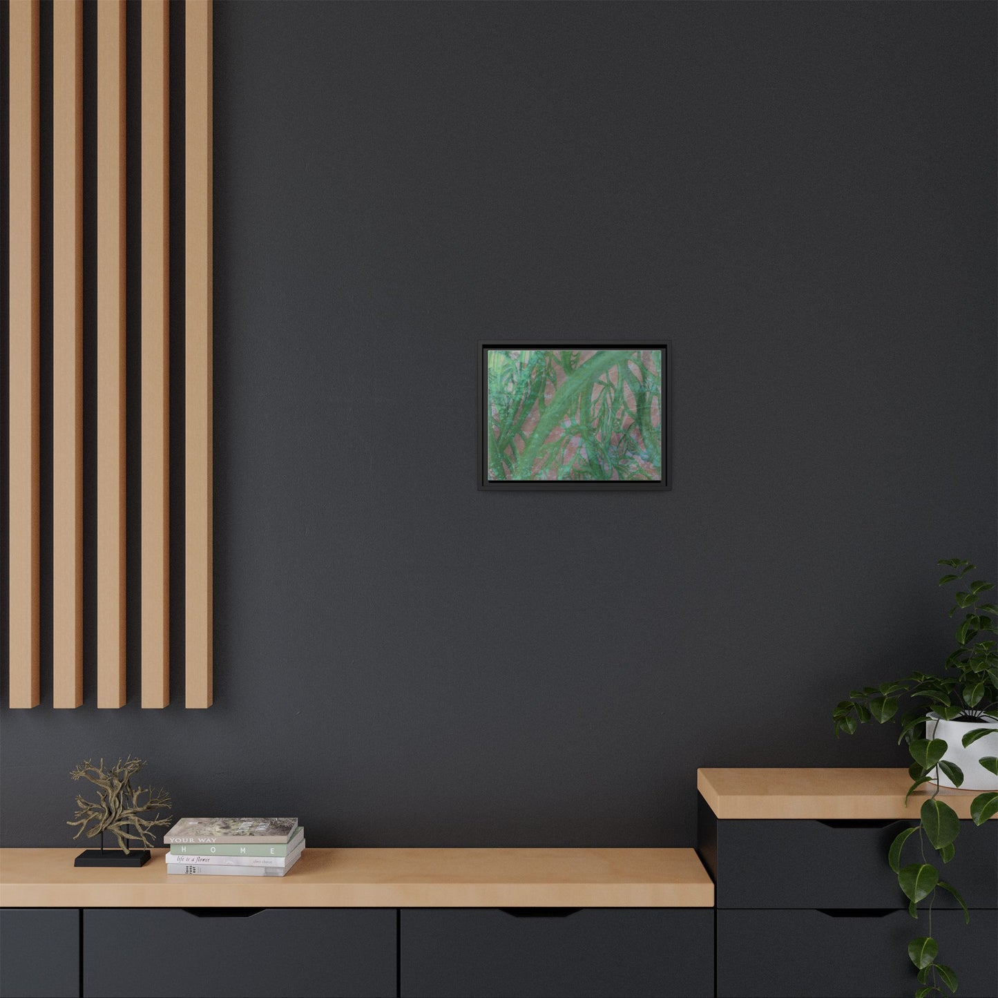Inner Depths Framed Canvas Art