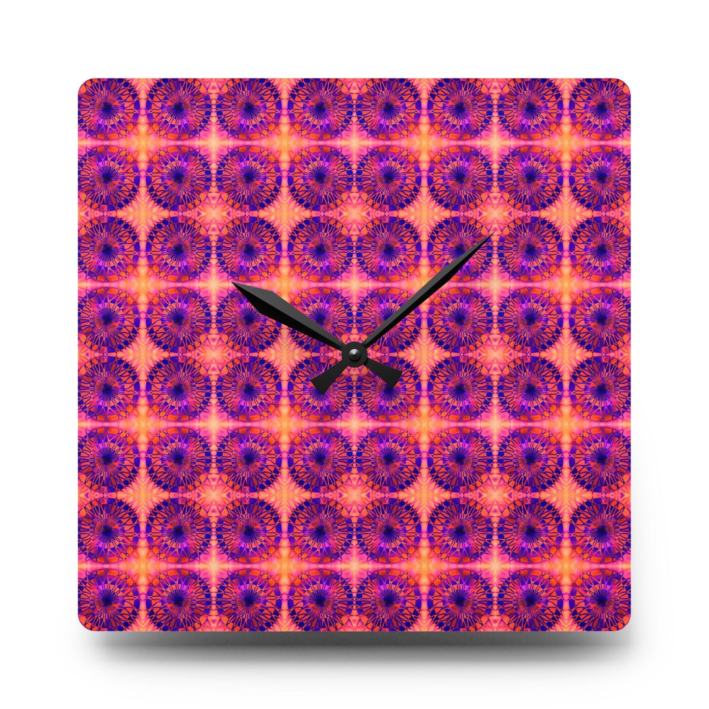 Net Circles by Uta Feinstein Wall Clock