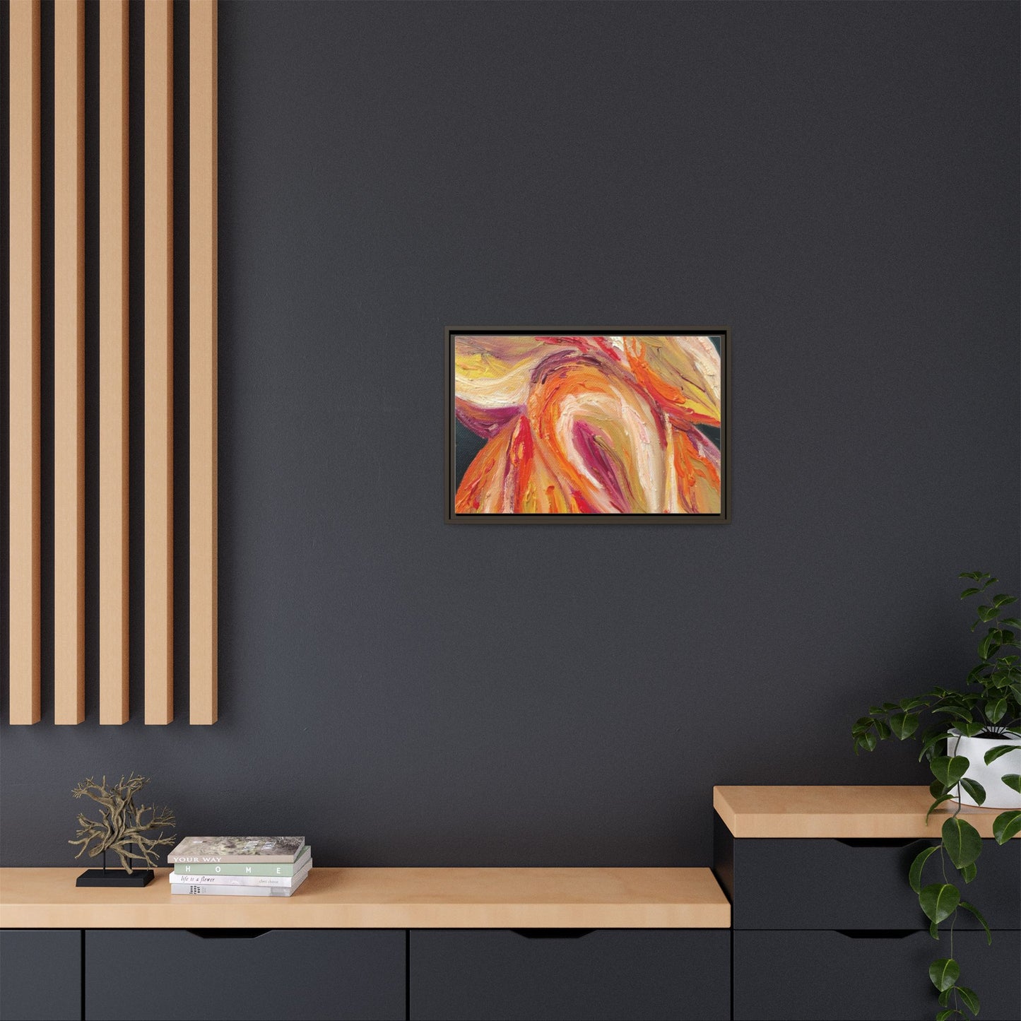 Dramatic Awakening Framed Canvas Art