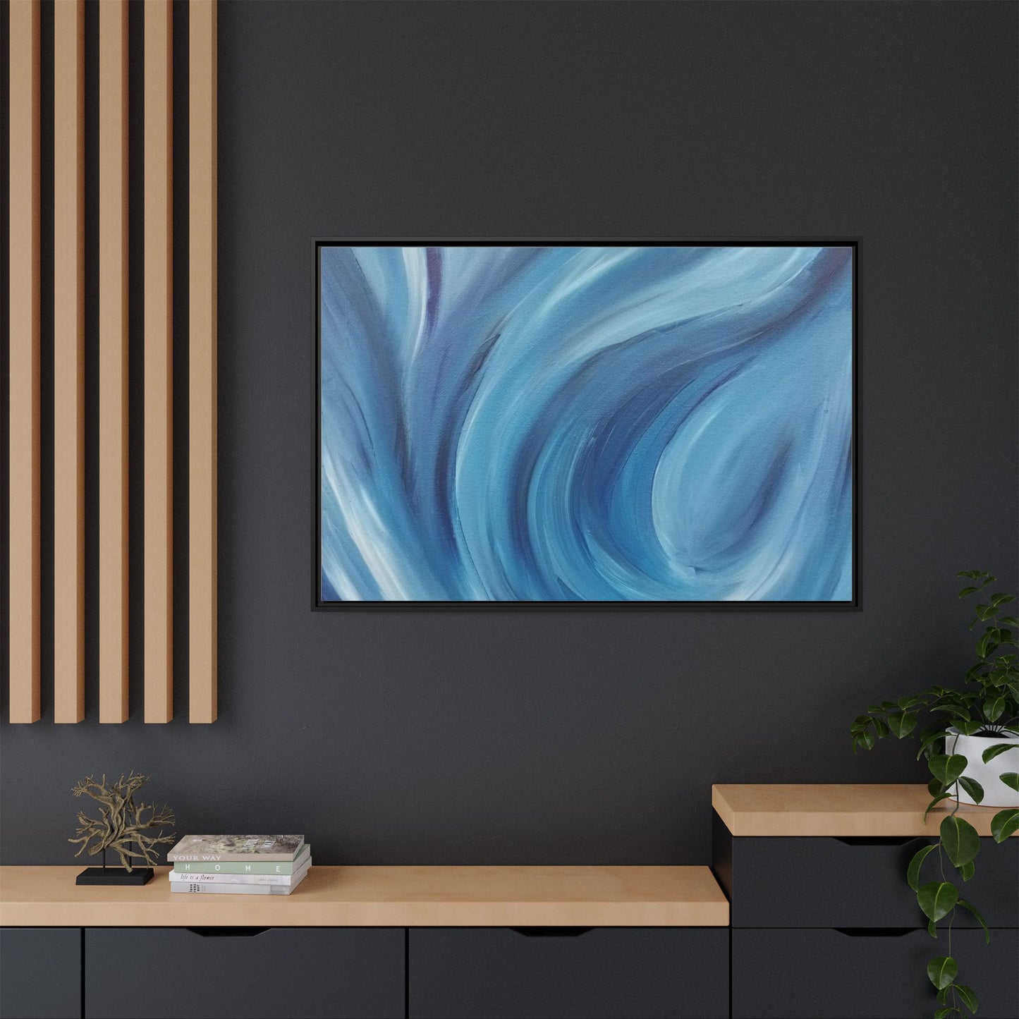 Intrinsic Reflection Framed Canvas Art