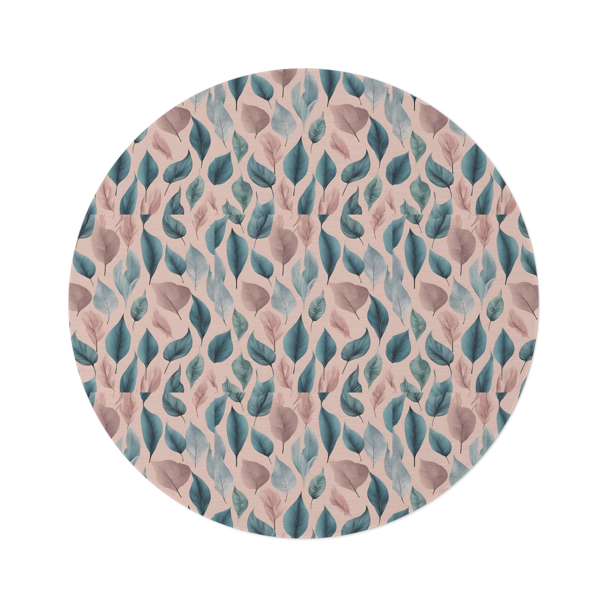 Verdant Blossom Round Rug