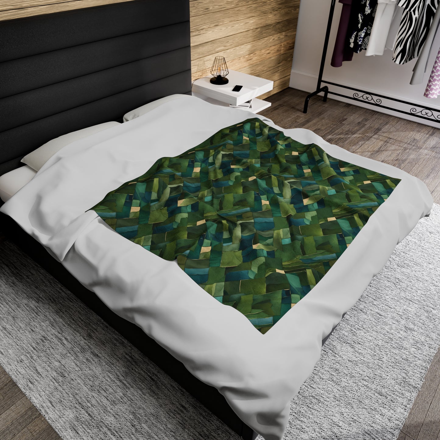 Jade Solace Velveteen Plush Blanket