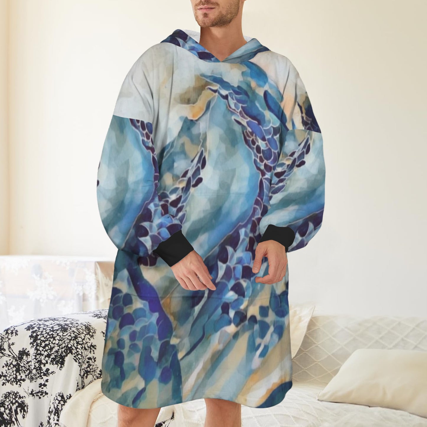 Liminal Light 1 by Helena Barbagelata Unisex Blanket Hoodie