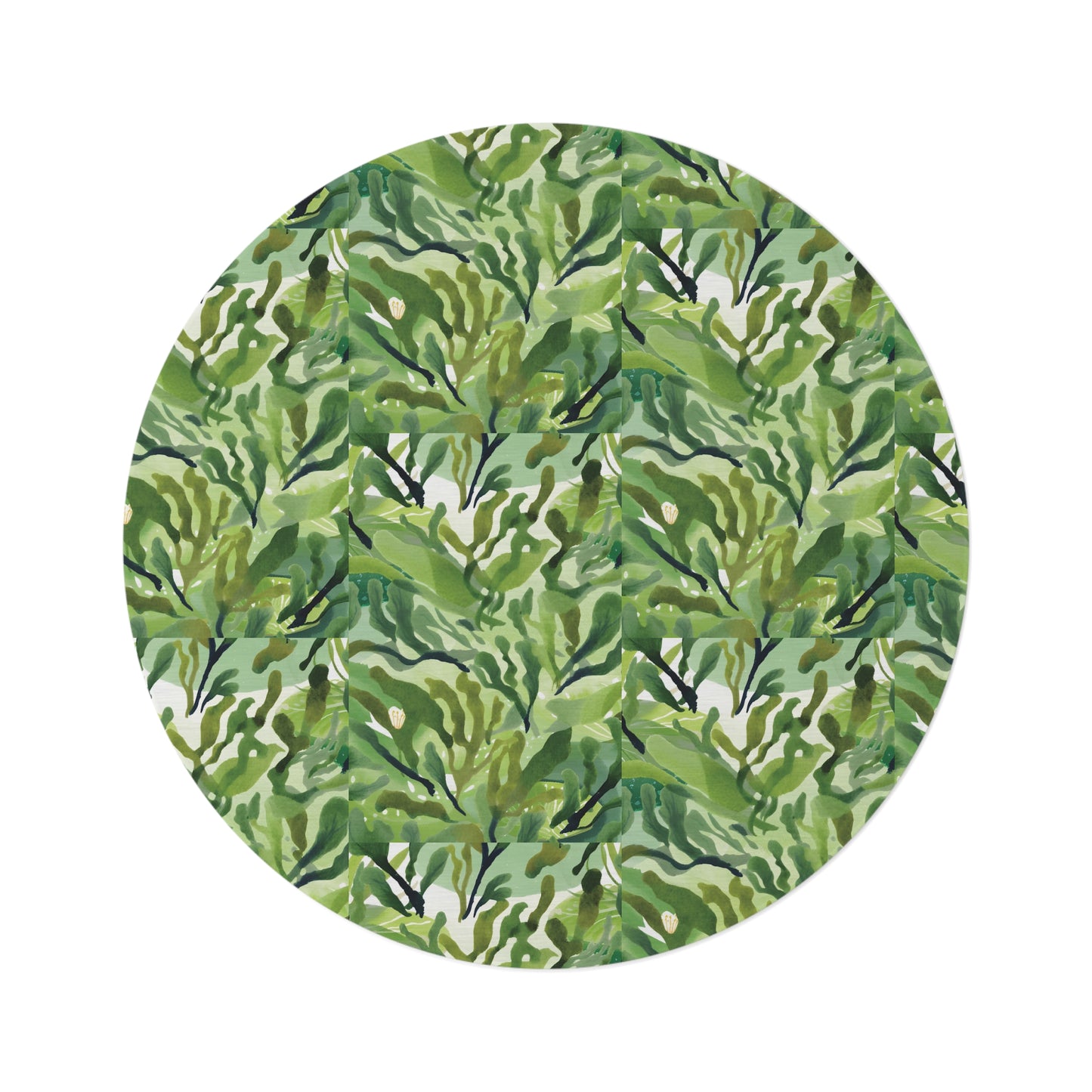 Pond Algae Round Rug