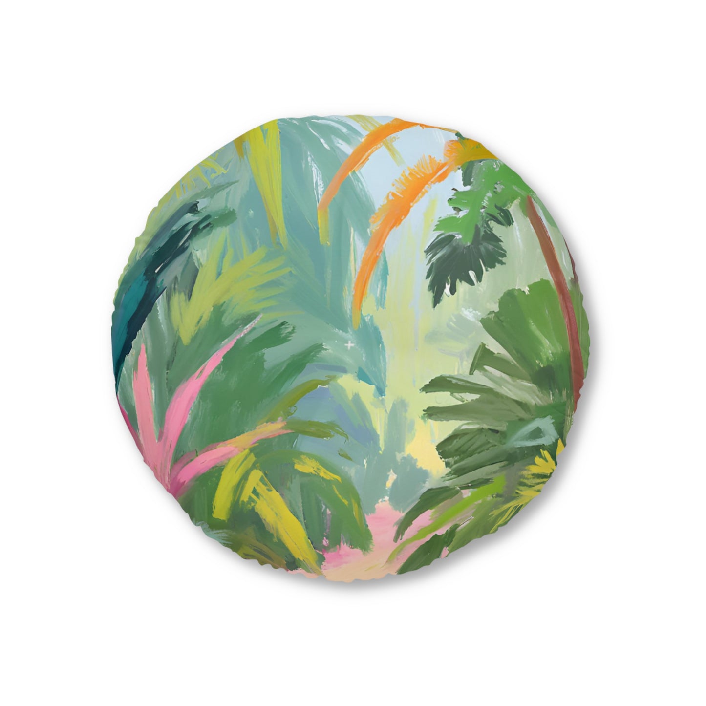 Into The Woods Tufted Floor Pillow