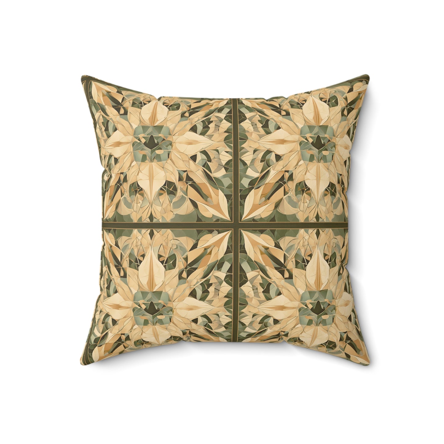 Eclectic Faux Suede Square Pillow