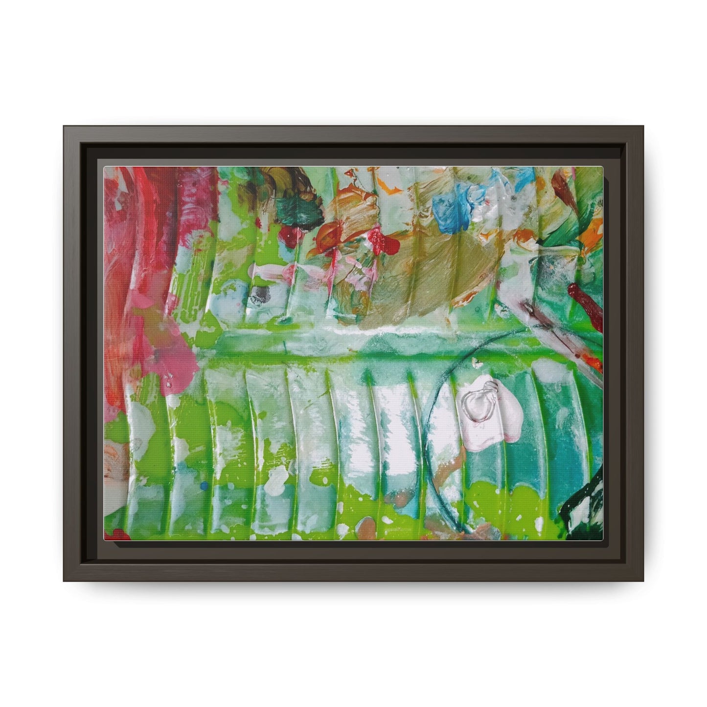'A Mix of Life' Framed Canvas Art