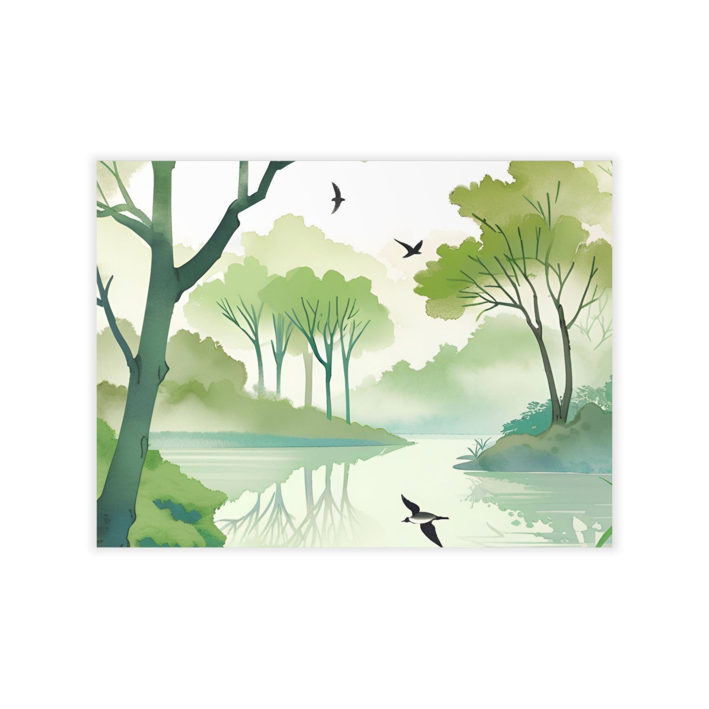Tree Lake Wall Decals