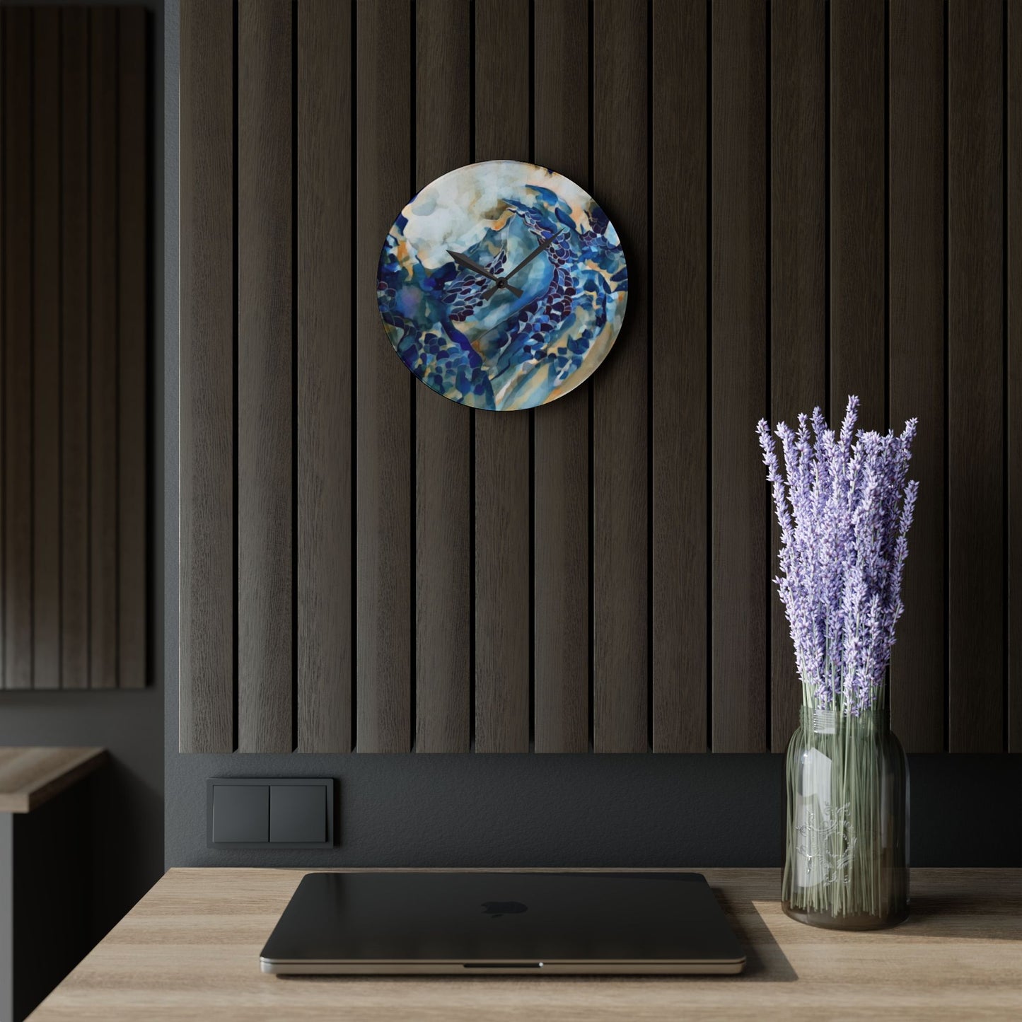 Liminal Light 1 by Helena Barbagelata Wall Clock