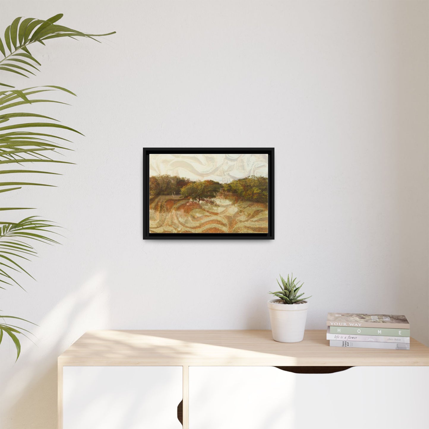 Serene Mangroves Framed Canvas Art