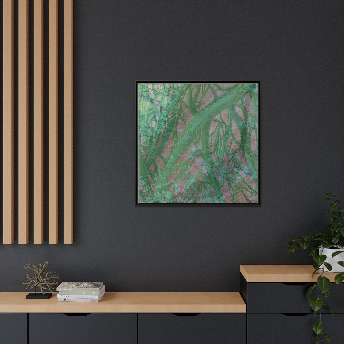 Inner Depths Framed Canvas Art