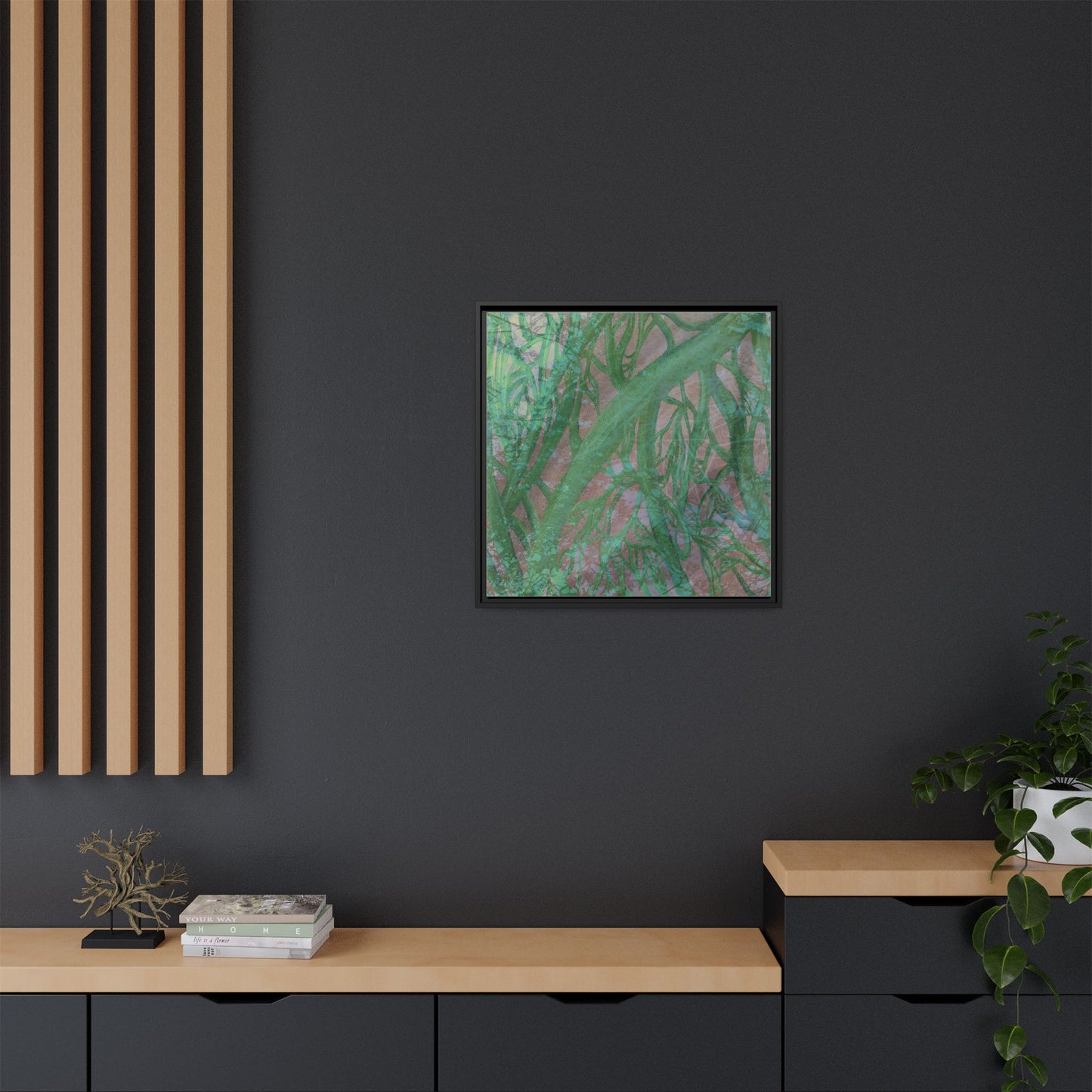 Inner Depths Framed Canvas Art